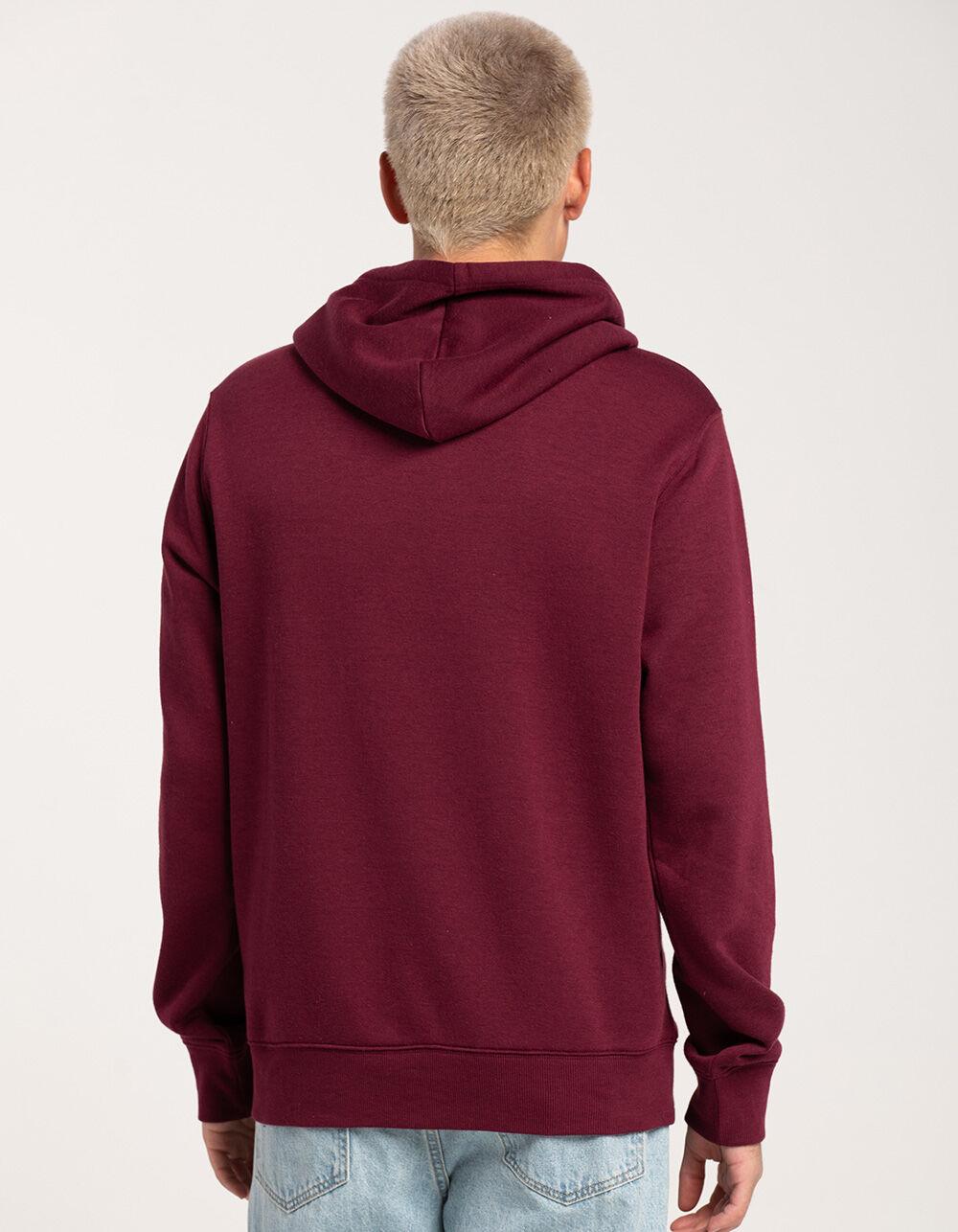 RSQ Mens Pullover Fleece Hoodie - BURGUNDY Product Image