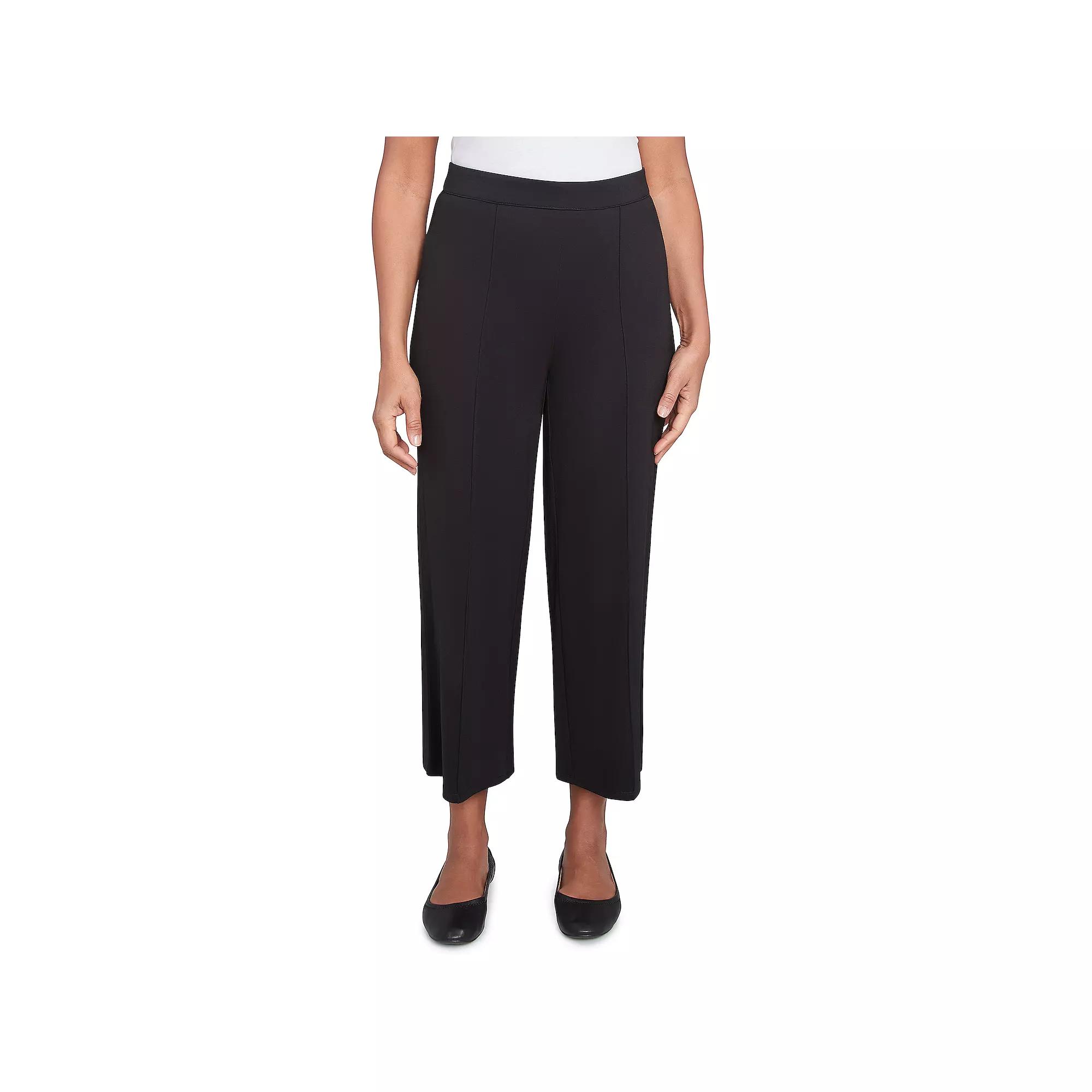 Alfred Dunner Petite Flat-Front Relaxed Ankle Pants, Women's,  Product Image