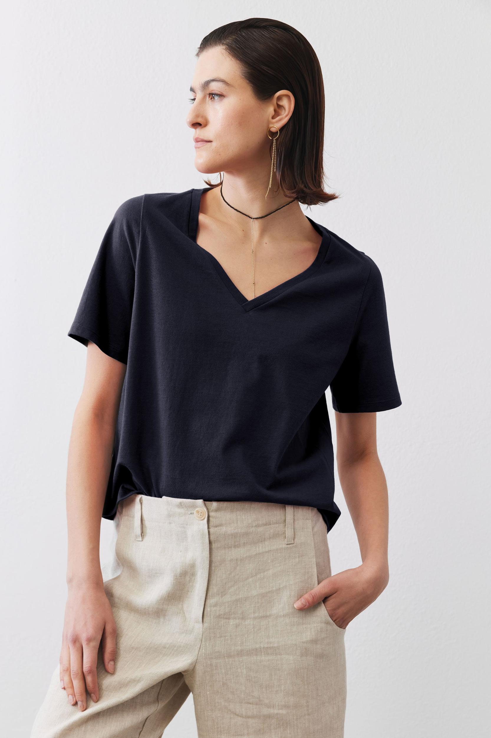 Classic Cotton V-Neck Product Image