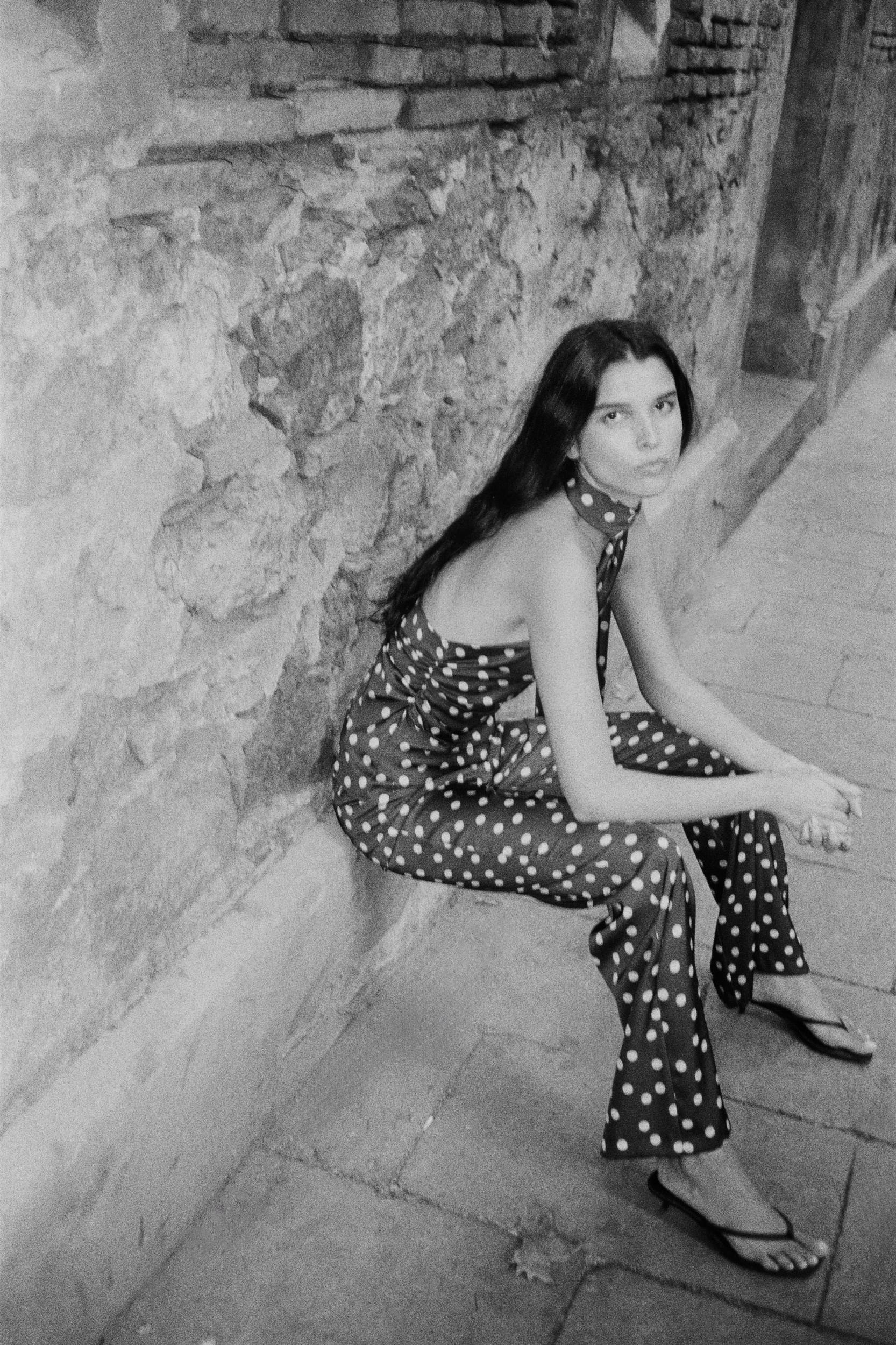 SATIN FLARE PANTS Product Image