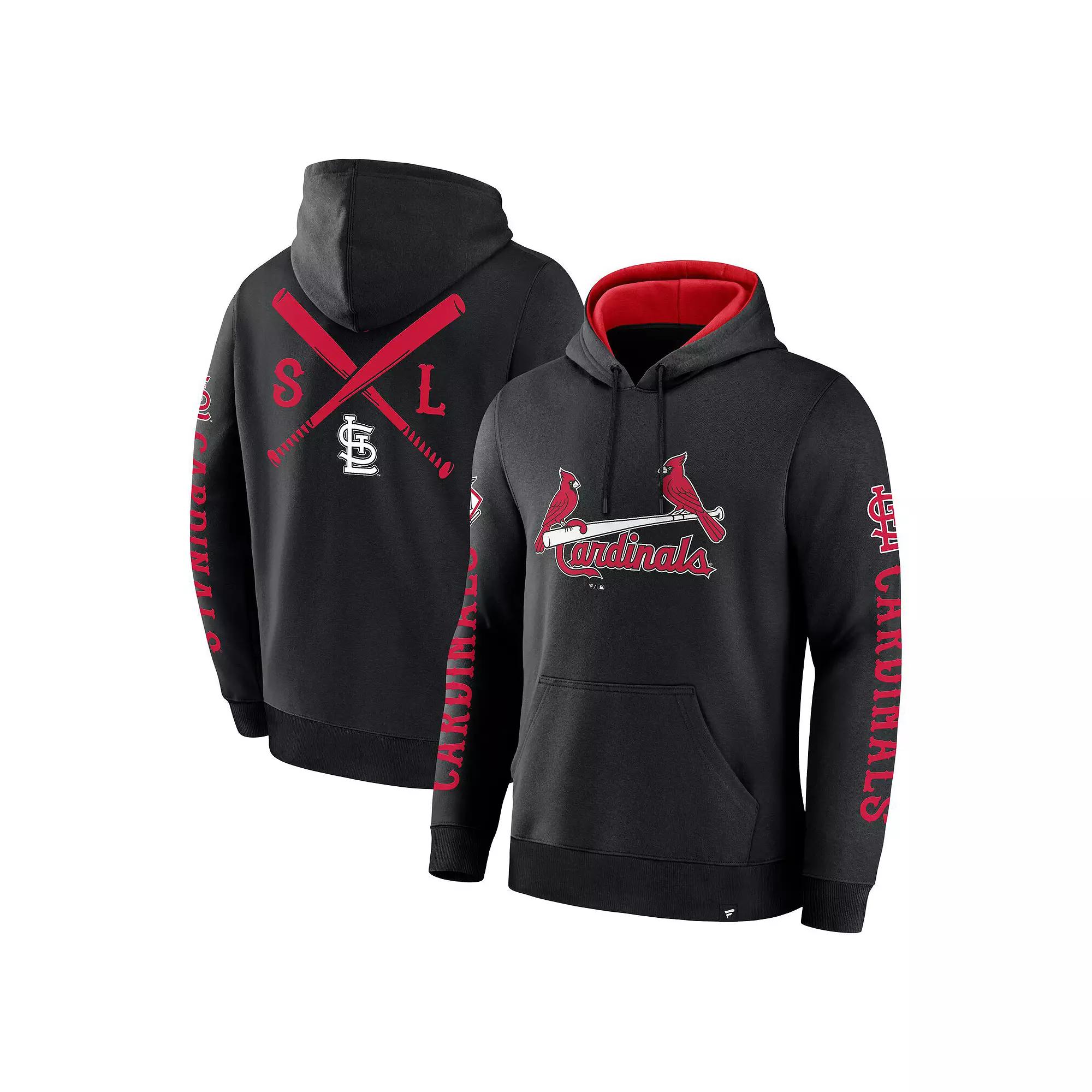 Men's Fanatics  Black St. Louis Cardinals Big City Legacy Fleece Pullover Hoodie, Size: Medium Product Image