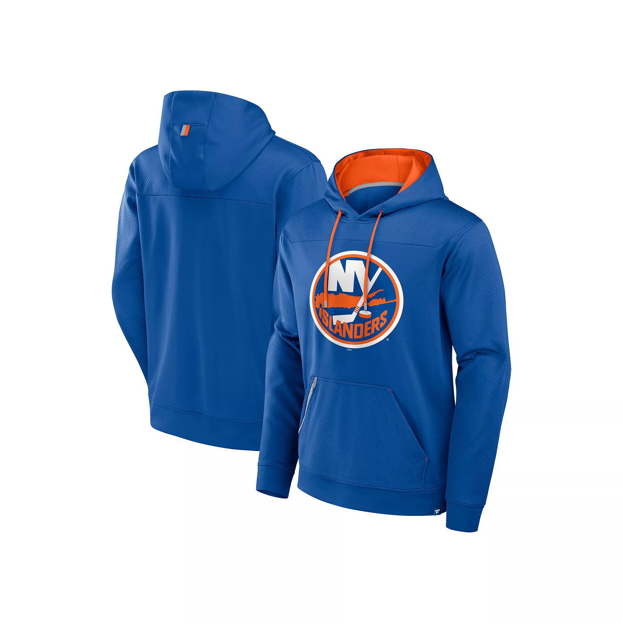 Men's Fanatics  Royal New York Islanders Defender Pullover Hoodie, Size: Large, Isl Blue Product Image