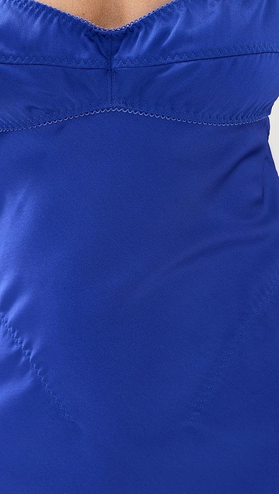 Anna October Electric Blue Waterlily Midi Dress | Shopbop Product Image