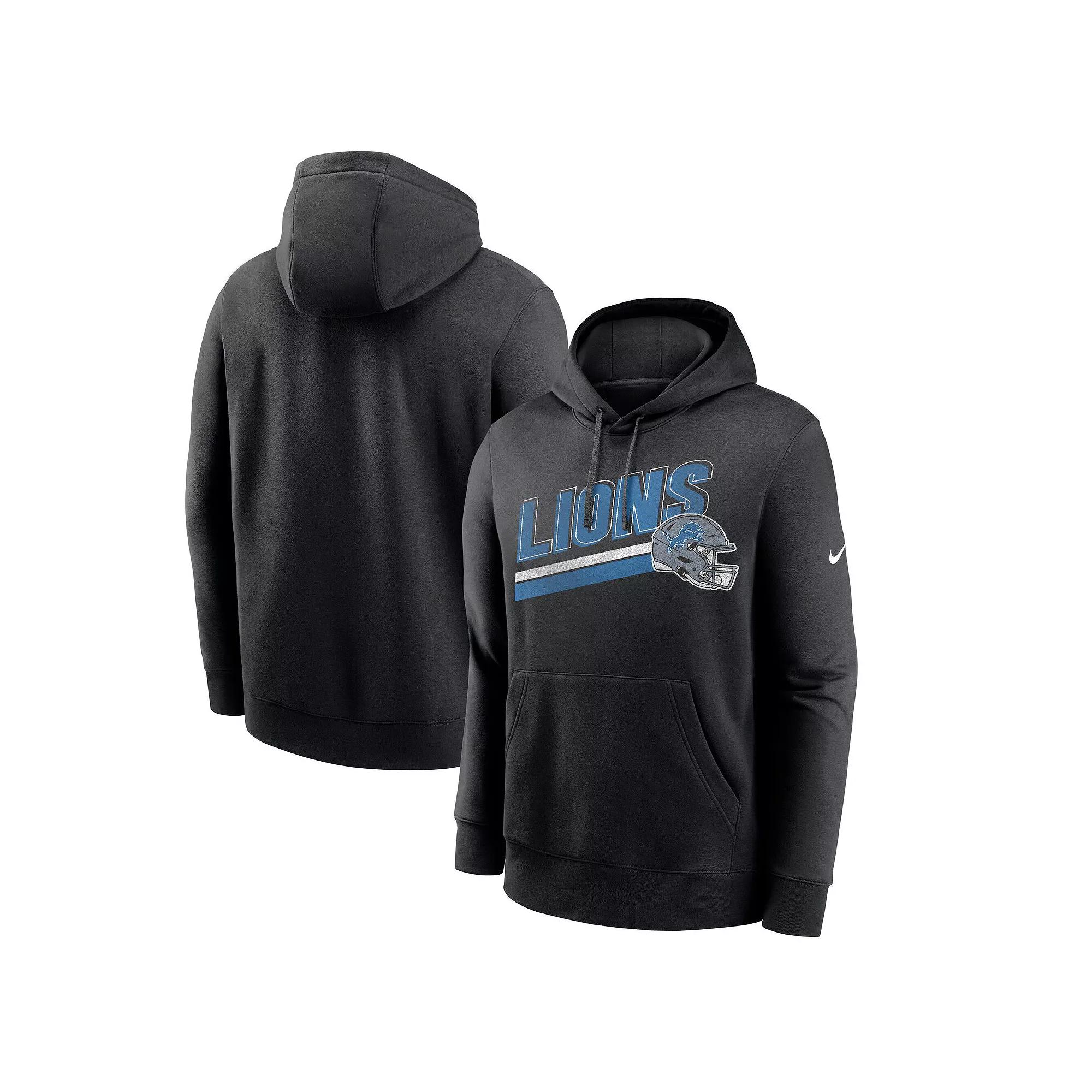 Mens Nike Detroit Lions Club Fleece Pullover Hoodie Product Image