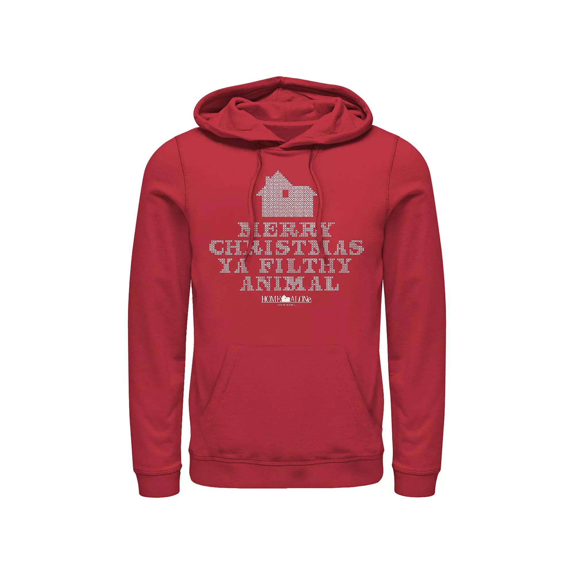 Big & Tall Home Alone Merry Christmas Ya Filthy Animal Graphic Hoodie, Men's,  Product Image