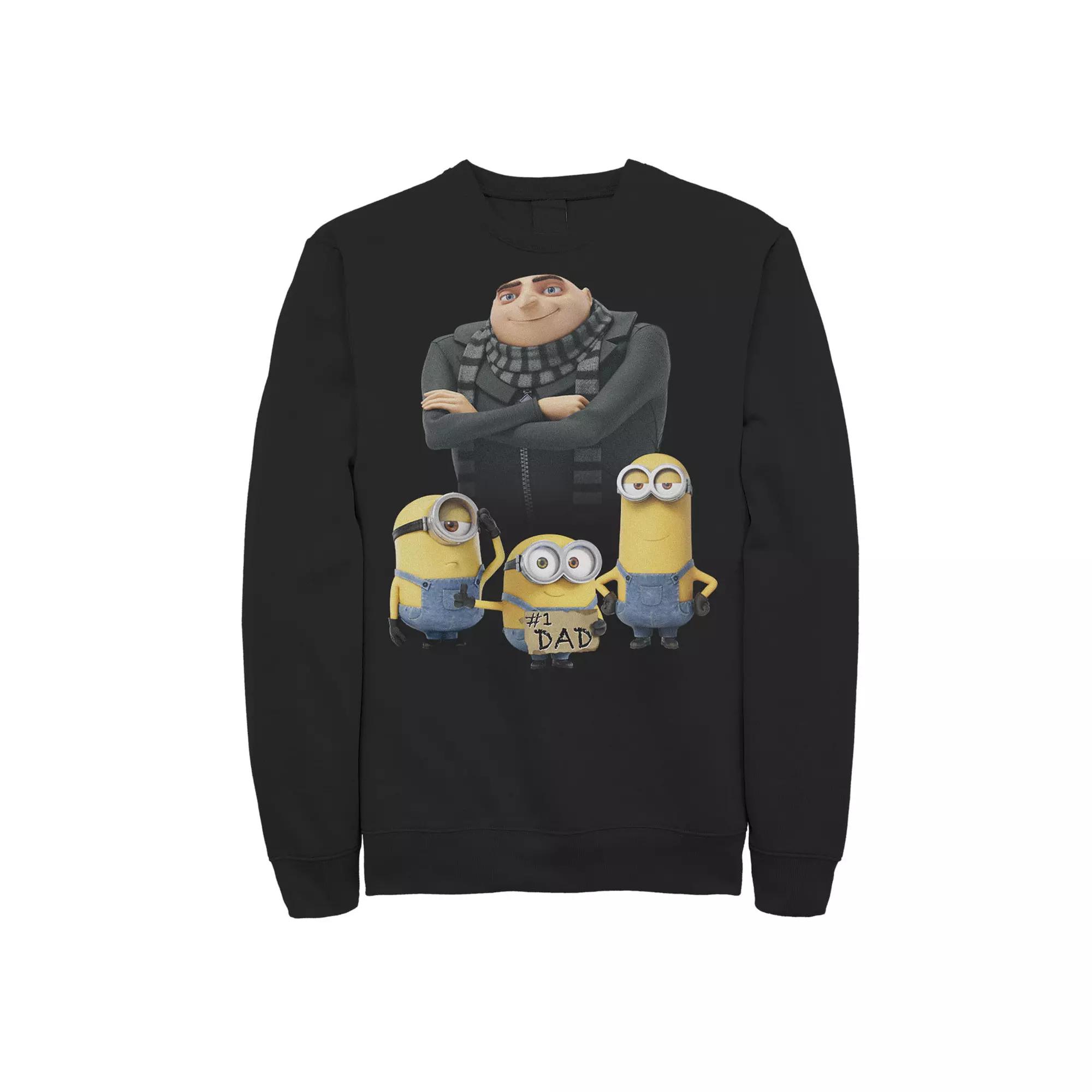 Men's Despicable Me Minions Count Dracula Portrait Sweatshirt,  Product Image