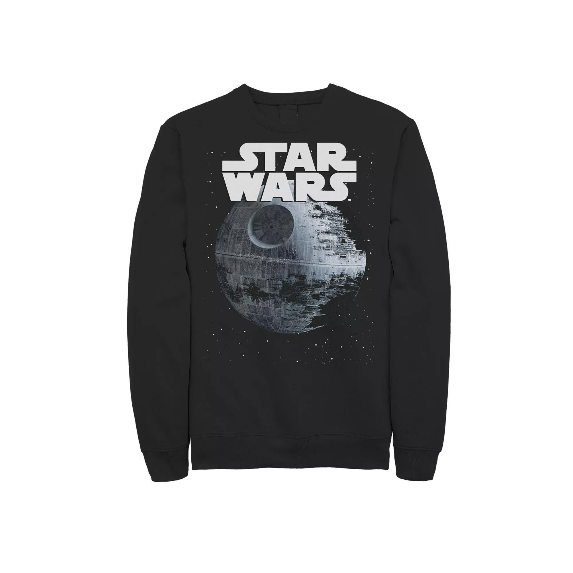 Men's Star Wars Death Star Title Logo Sweatshirt,  Product Image