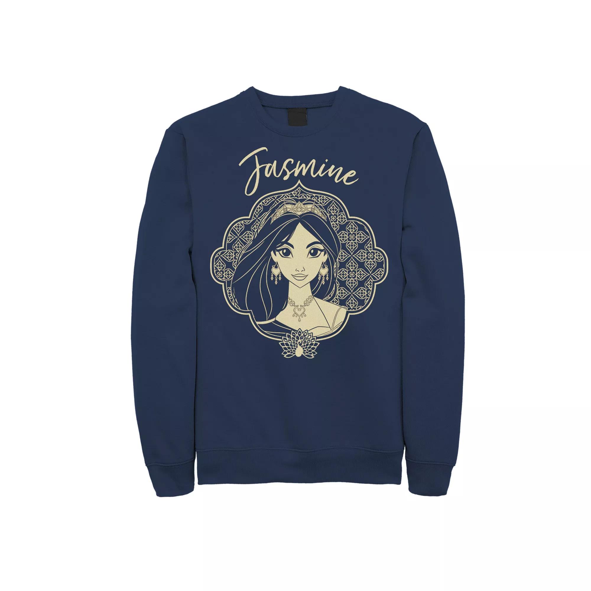 Disney's Aladdin Men's Live Action Jasmine Framed Portrait Graphic Fleece Pullover,  Product Image