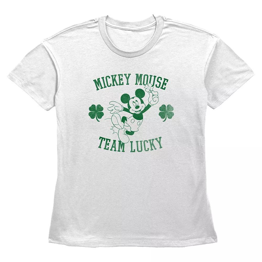 Disney's Mickey Mouse Team Lucky Women's Graphic Tee,  Product Image