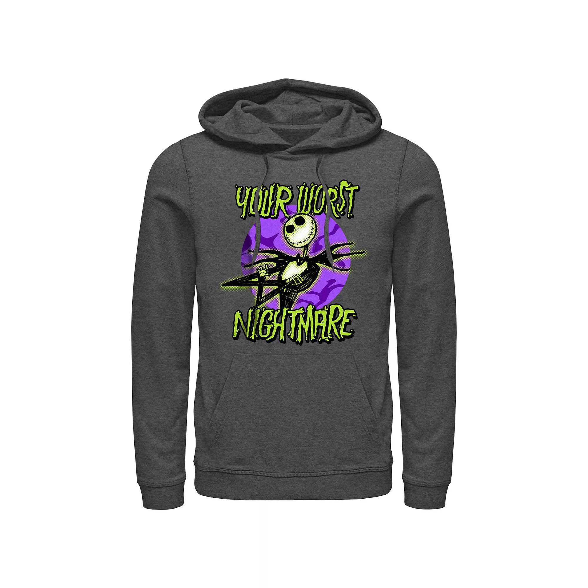 Disney's The Nightmare Before Christmas Your Worst Nightmare Men's Graphic Hoodie,  Product Image