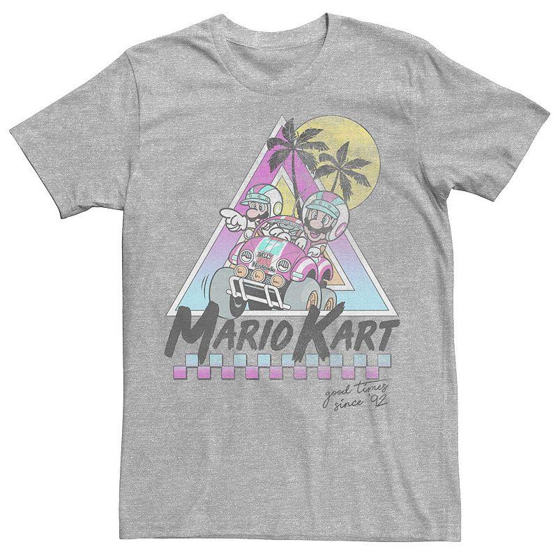 Men's Mario Kart Mario And Luigi Good Time Since 92 Vintage Tee,  Product Image