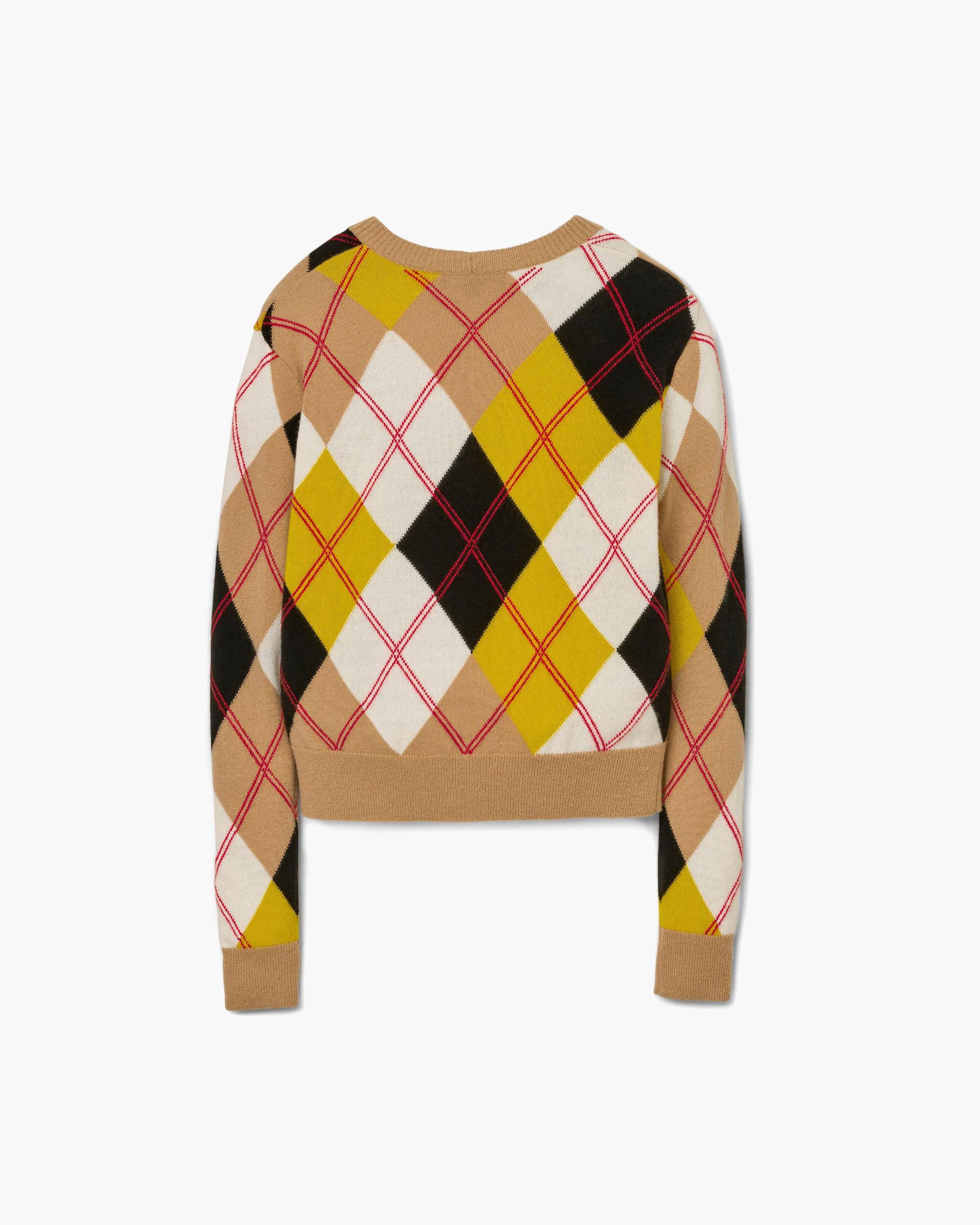 Preppy Daisy Argyle Crewneck Product Image