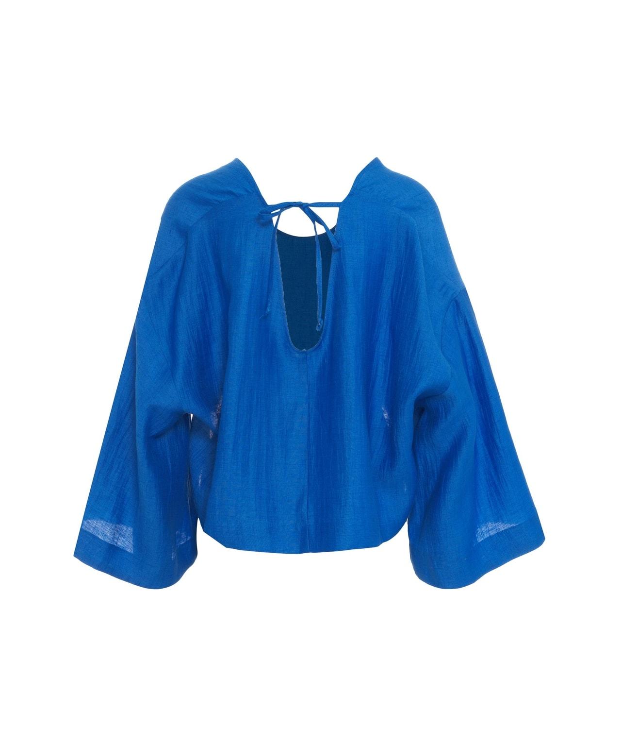 Blouse in linen blend Product Image