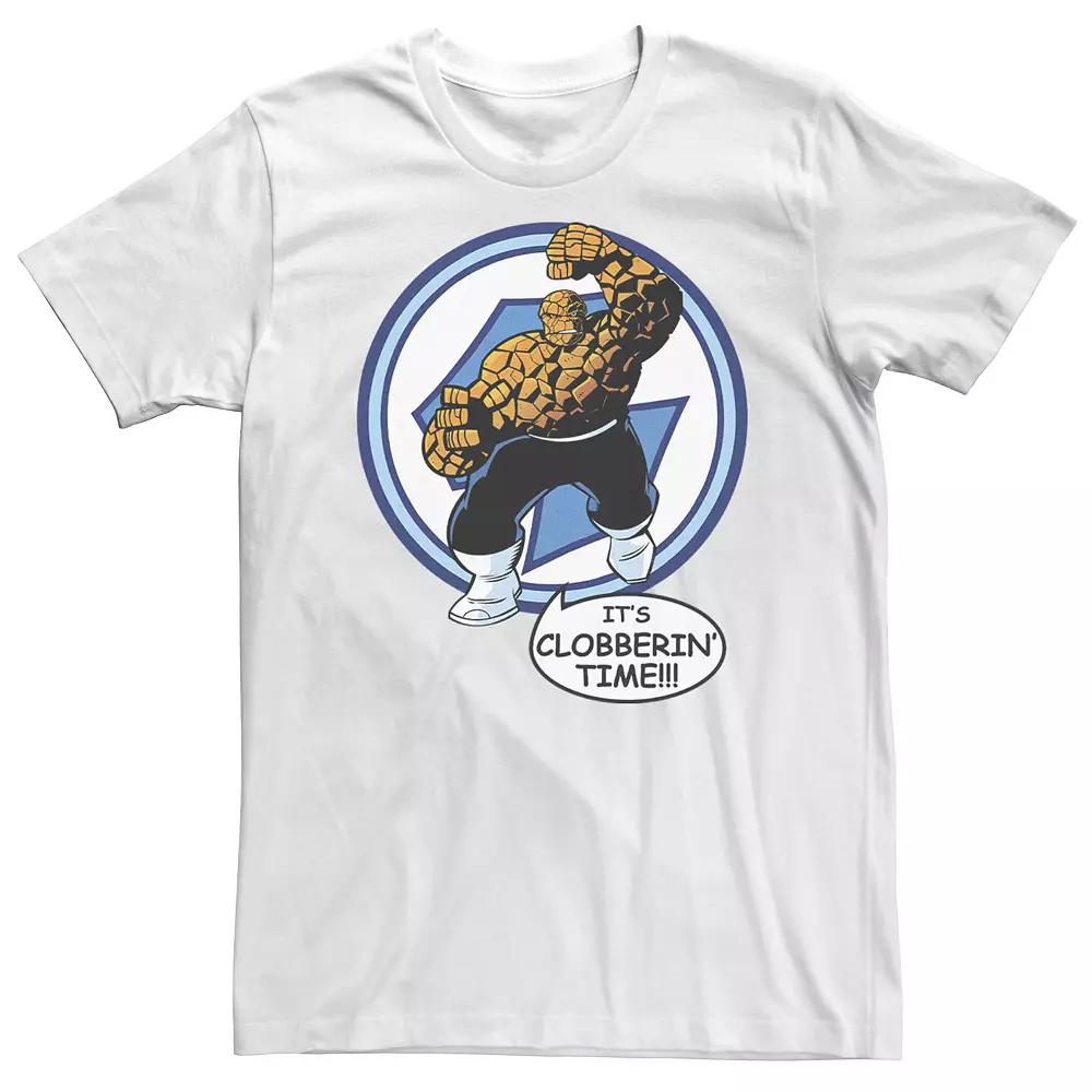 Big & Tall Marvel Fantastic Four The Thing Clobberin' Time Circle Tee, Men's,  Product Image