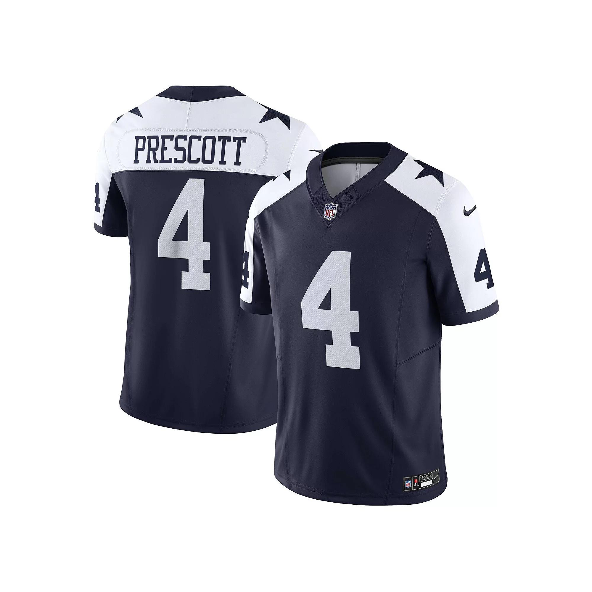 Men's Nike Dak Prescott Navy Dallas Cowboys Vapor F.U.S.E. Limited Jersey, Size: Large, Blue Product Image