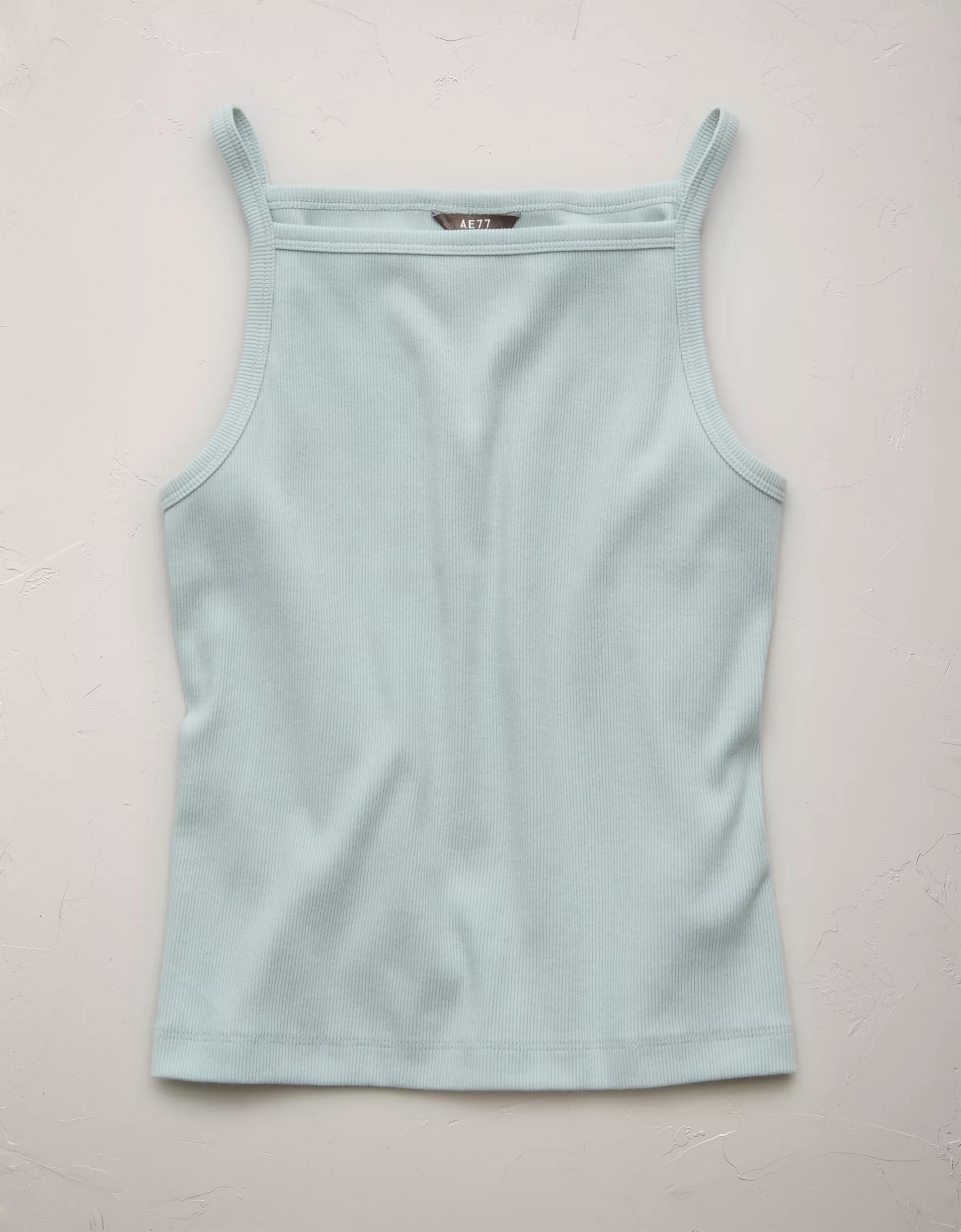 AE77 Premium Straight Neck Tank Top Product Image
