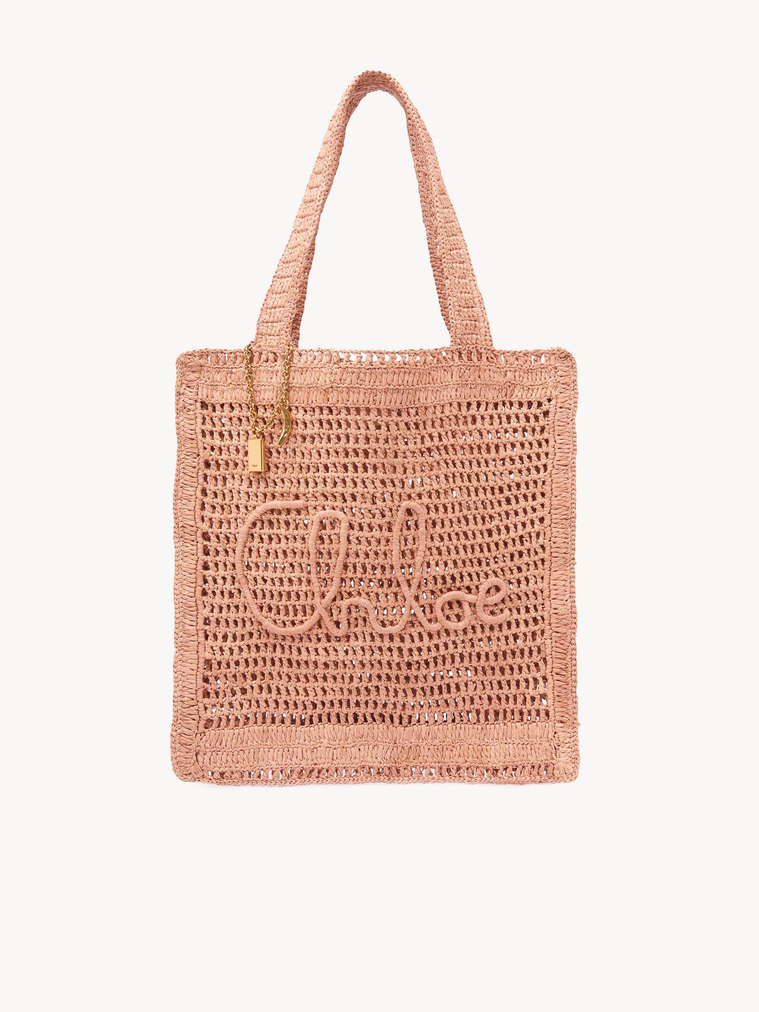 Summer Banana tote bag in raffia Product Image