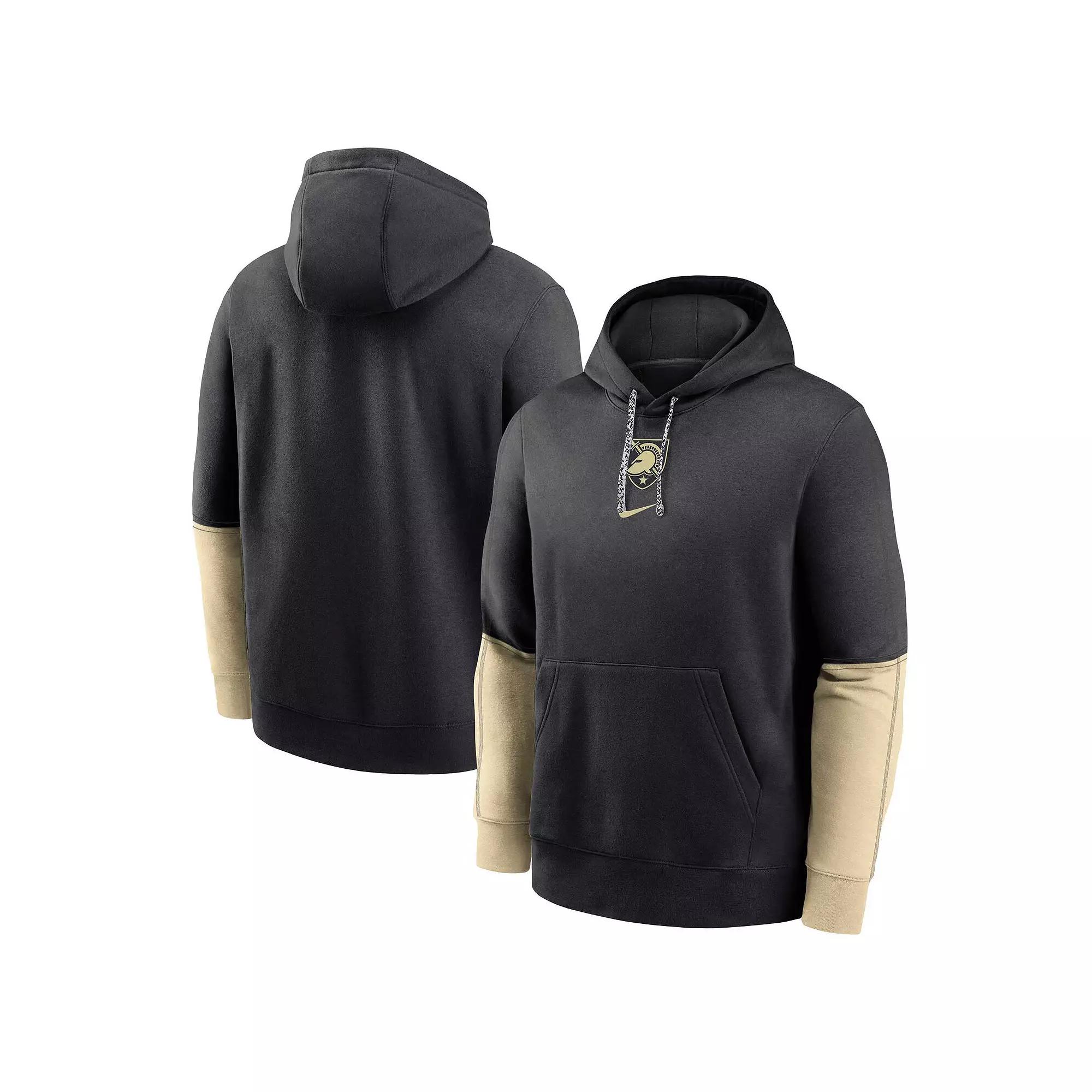 Men's Nike Black Army Black Knights 2024 Sideline Club Fleece Pullover Hoodie,  Product Image