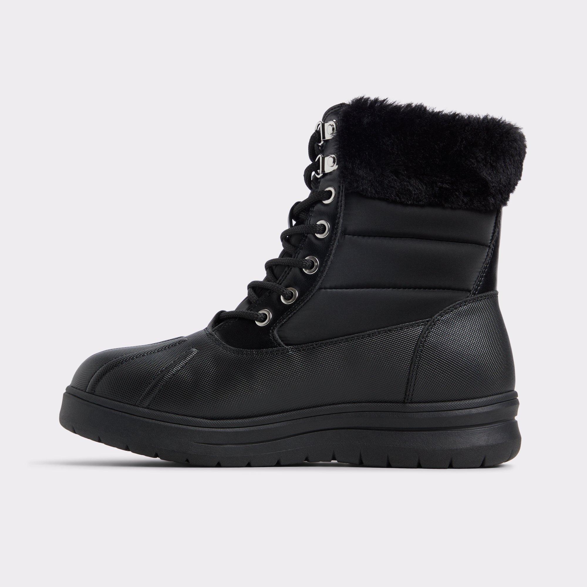 Chilly Black Synthetic Mixed Material Women's Winter boots | ALDO US Product Image
