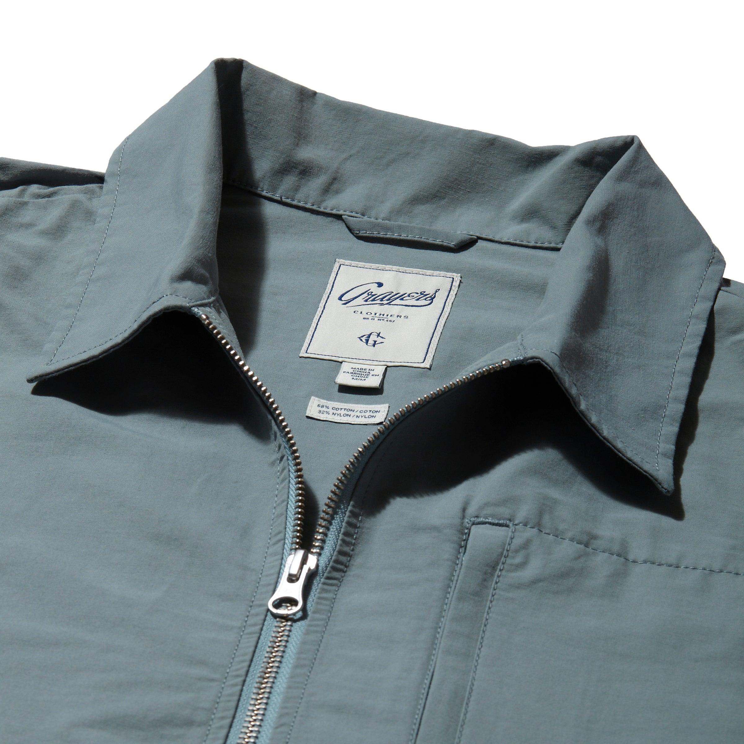 J. Stark Cotton Nylon Windbreaker - Aegean Blue Product Image