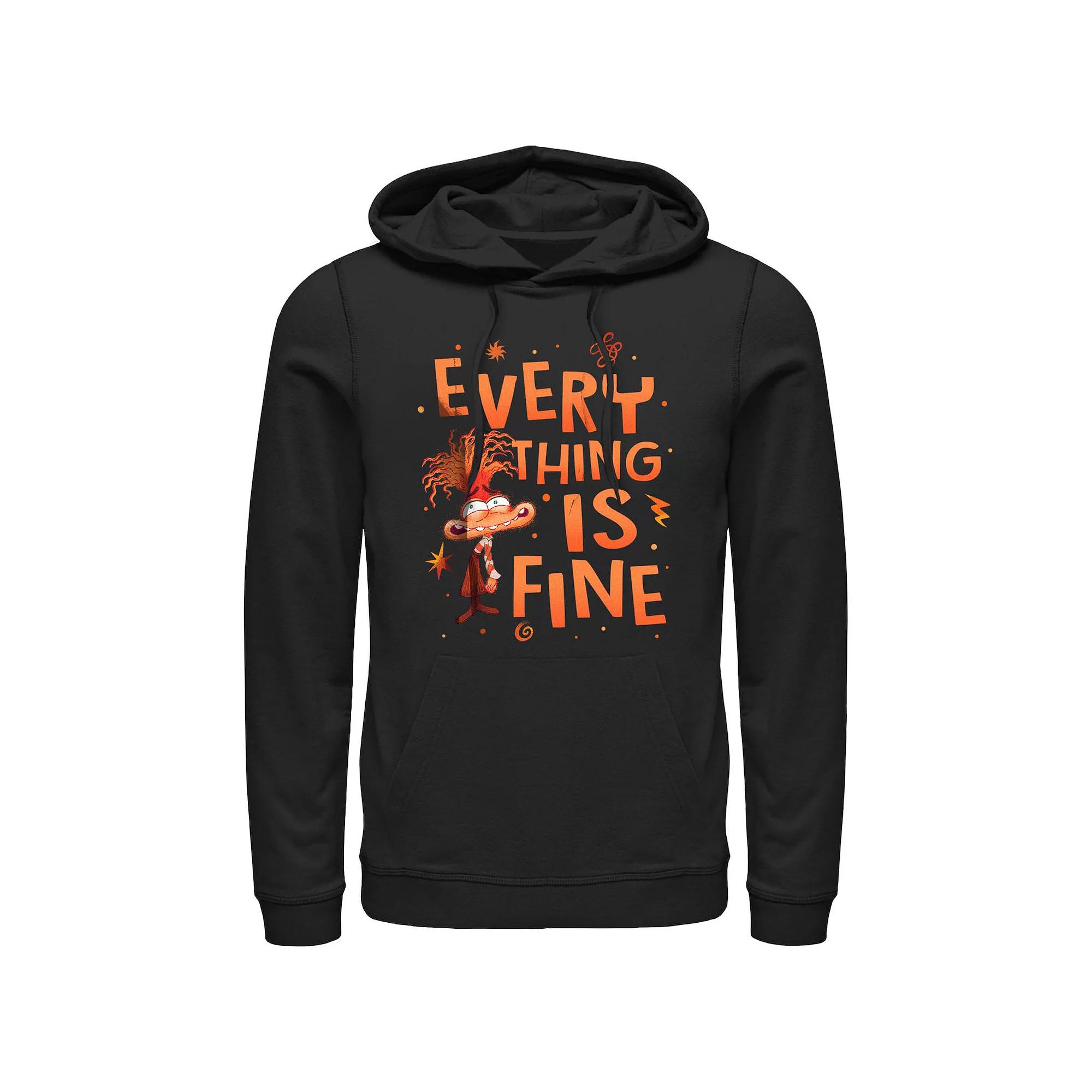 Men's Dr. Seuss One Fish Two Fish Red Fish Blue Fish Poster Graphic Hoodie, Size: Small Product Image