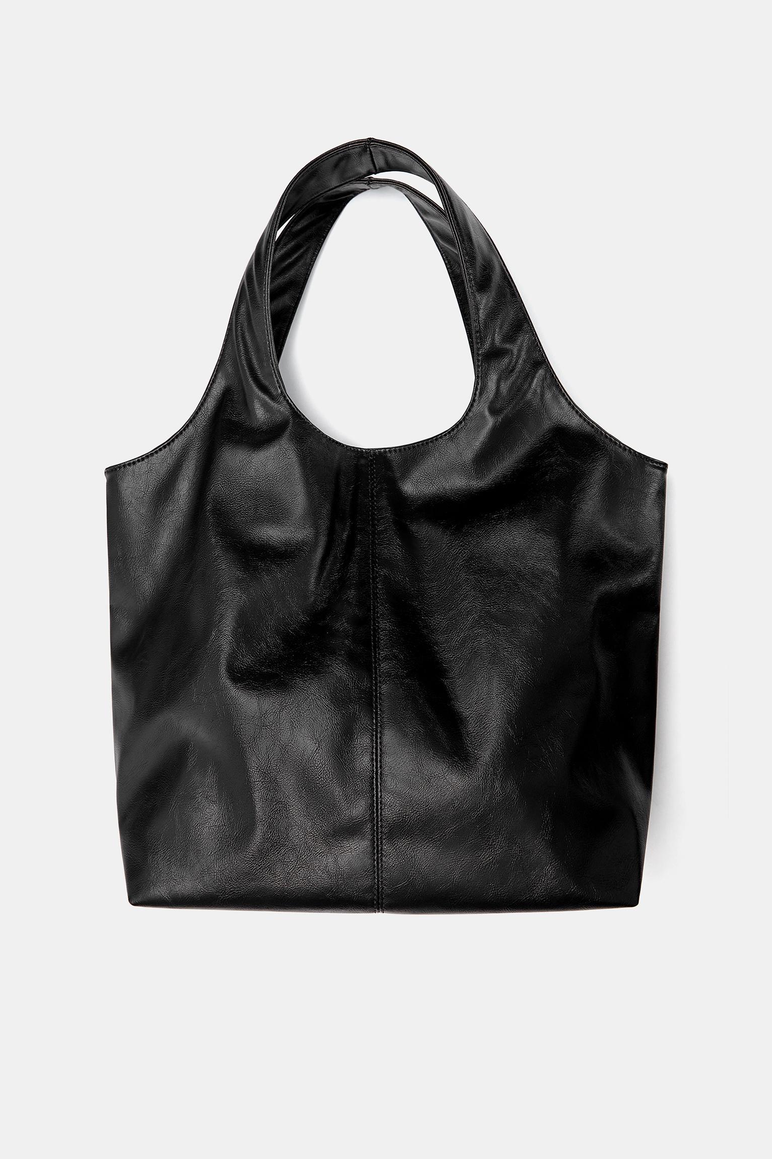 Faux leather shopper bag Product Image