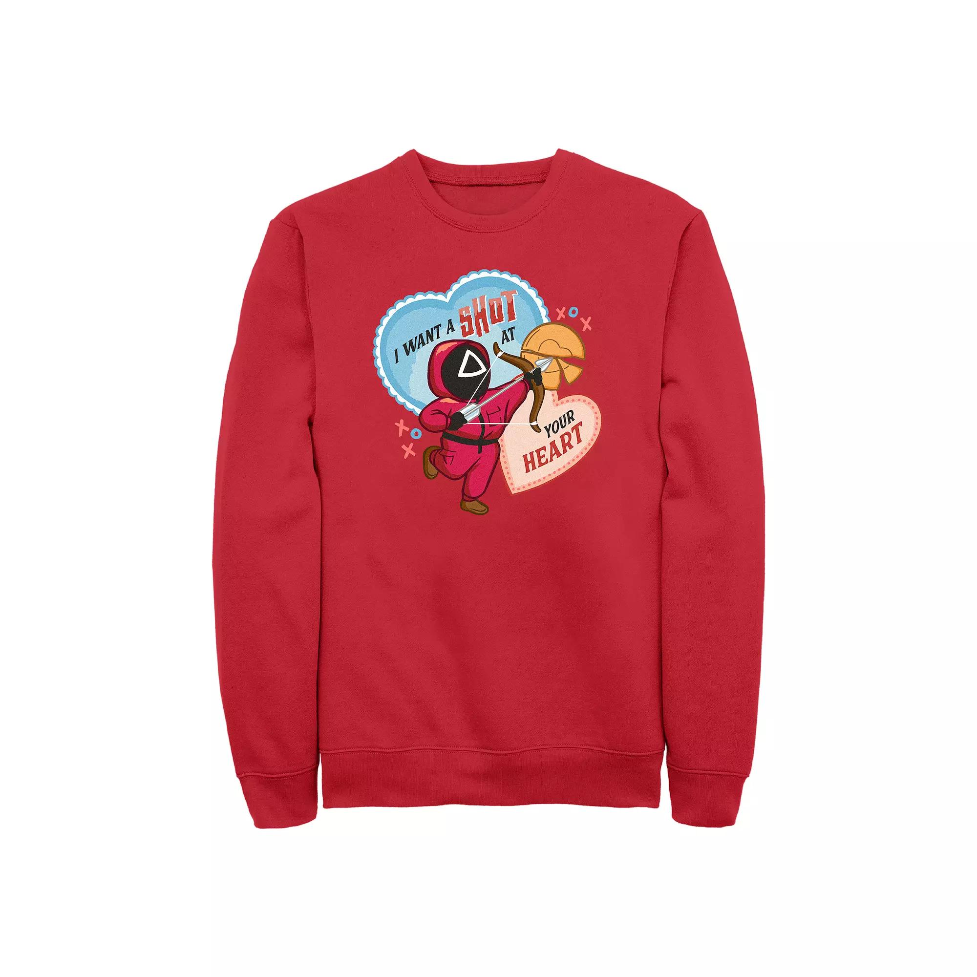 Men's Squid Game I Want A Shot At Your Heart Graphic Fleece,  Product Image