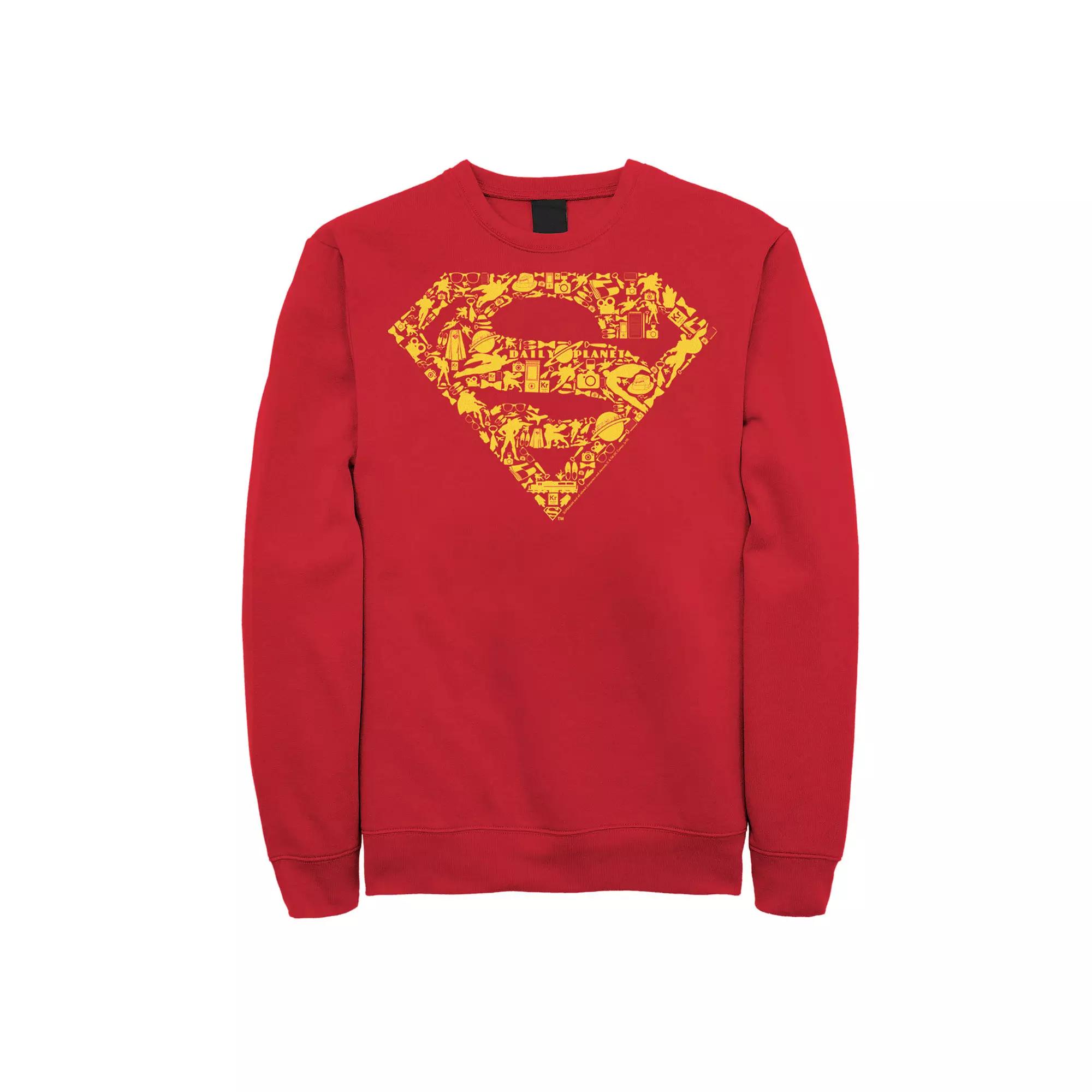 Men's DC Comics Superman Gadgets Chest Logo Sweatshirt,  Product Image