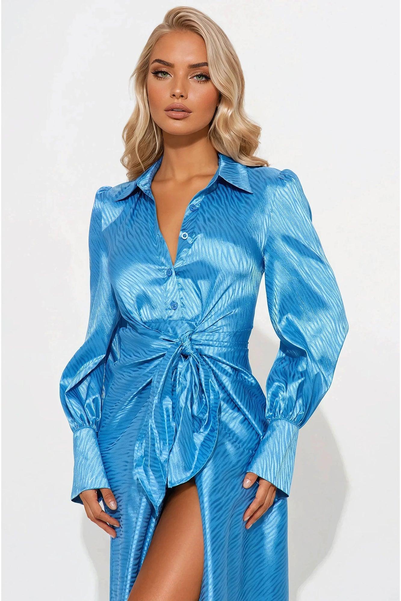 Lurella Maxi Dress - Blue Product Image