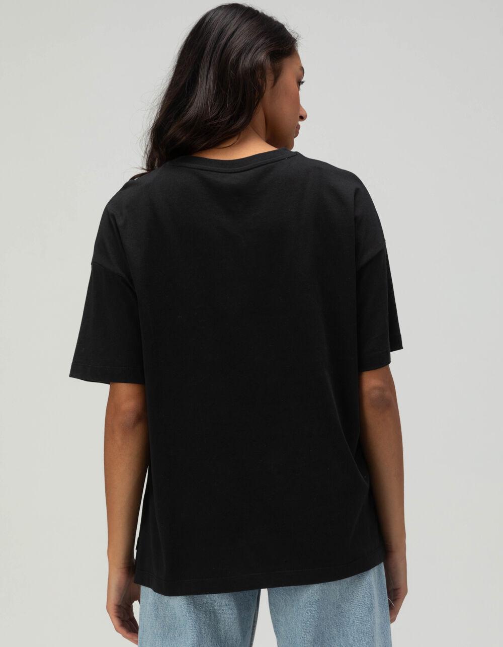 CONVERSE Retro Womens Oversized Tee - BLACK Product Image