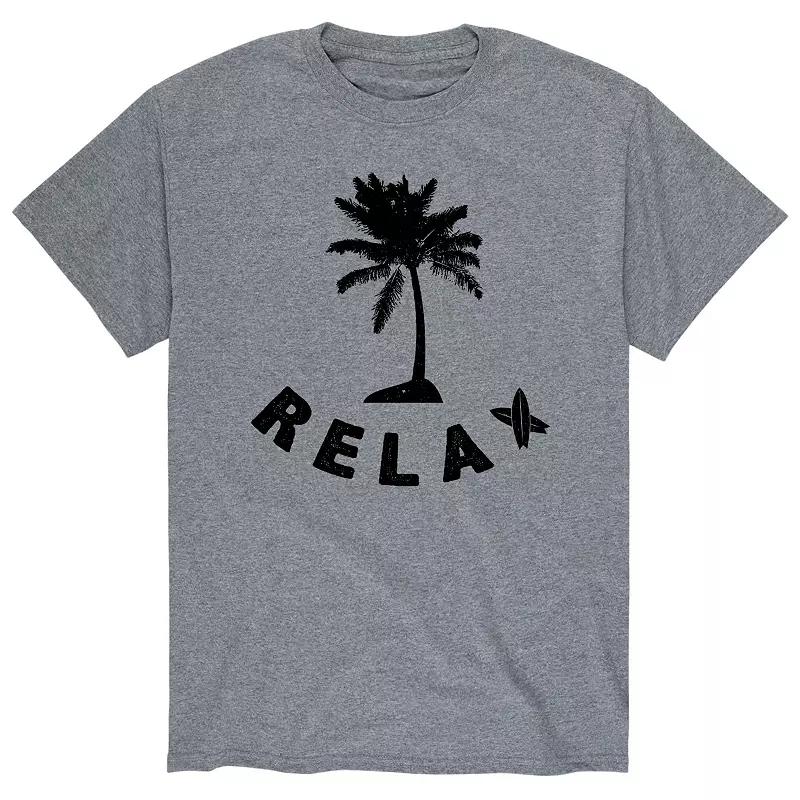 Big & Tall Relax Palm Tree Graphic Tee, Men's,  Product Image