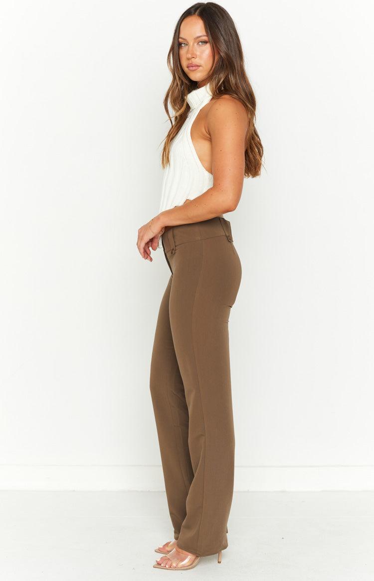 Vice Taupe Low Waist Pant Product Image