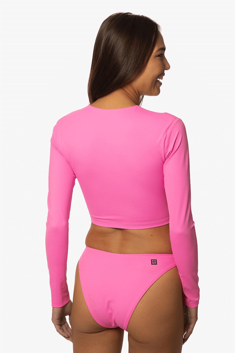 Taranaki Long Sleeved Crop Cut-Out Rashguard - Passion Female Product Image