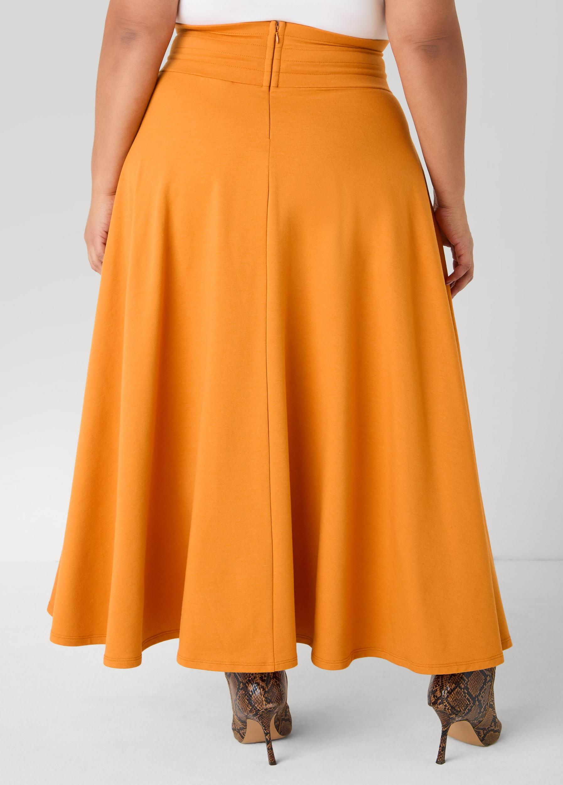 Side Split Drawstring Maxi Skirt Product Image
