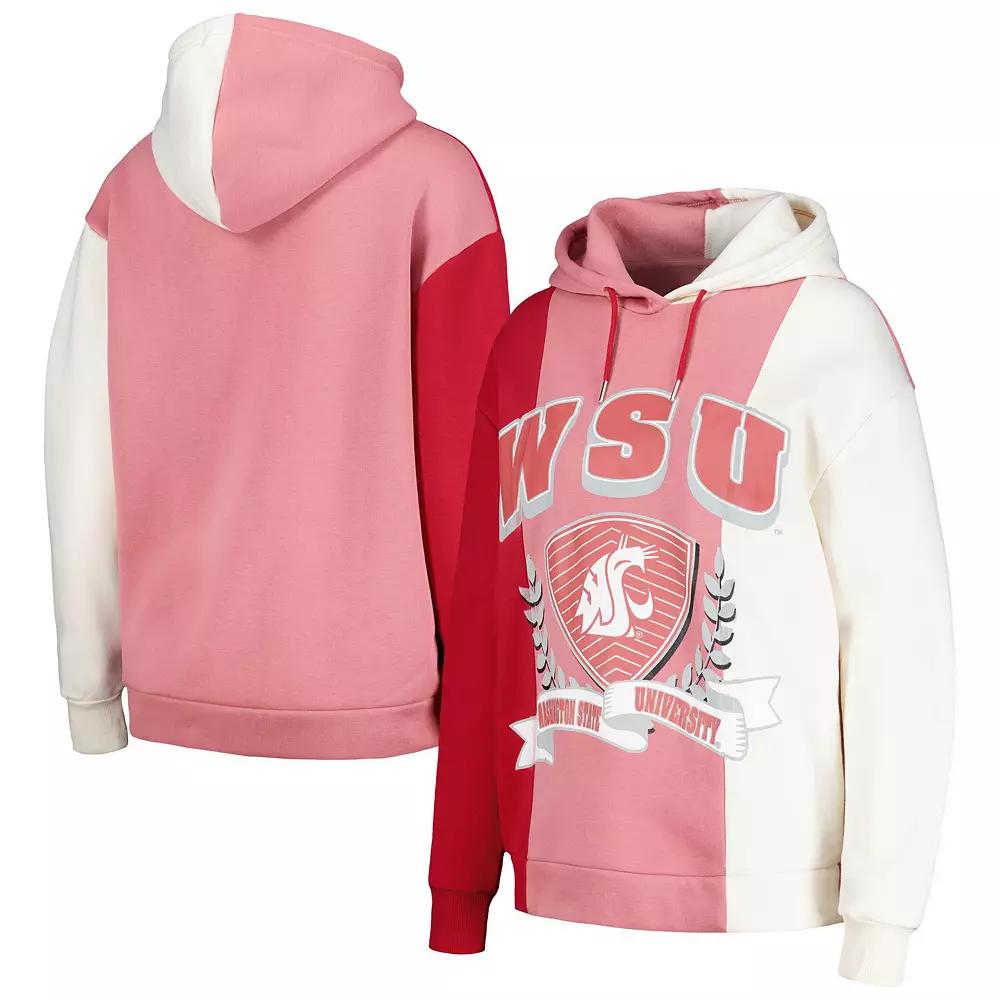Women's Gameday Couture Crimson Washington State Cougars Hall of Fame Colorblock Pullover Hoodie, Size: Large, Wsc Red Product Image