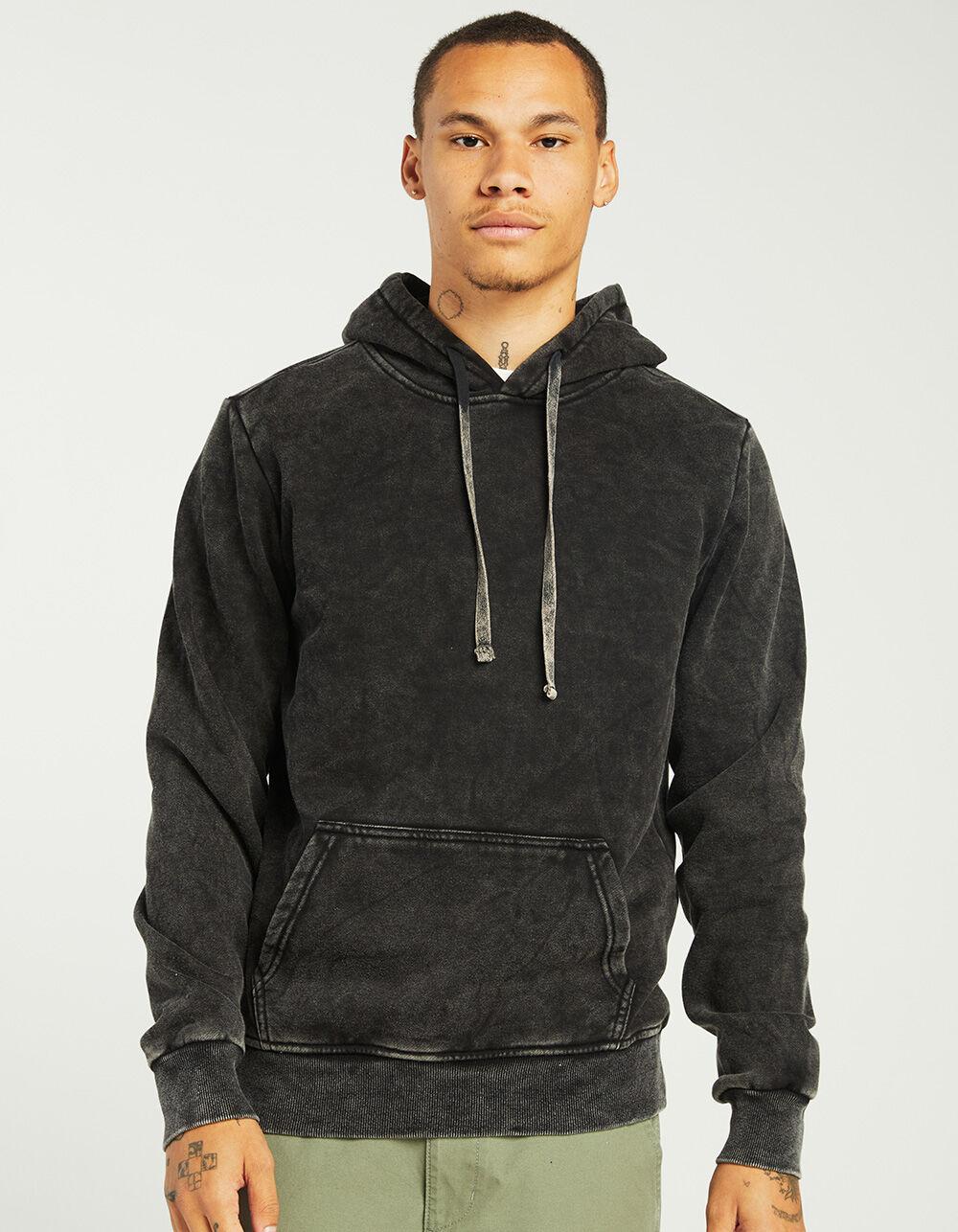 RSQ Mens Washed Hoodie - BLACK Product Image