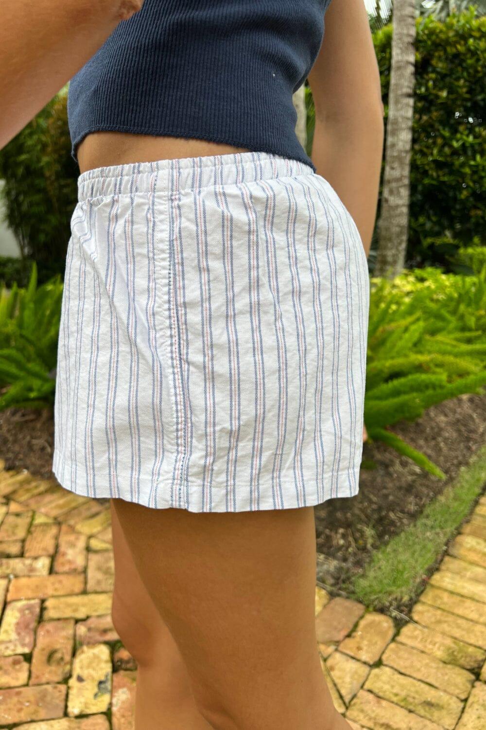 Keira Striped Pajama Shorts Product Image