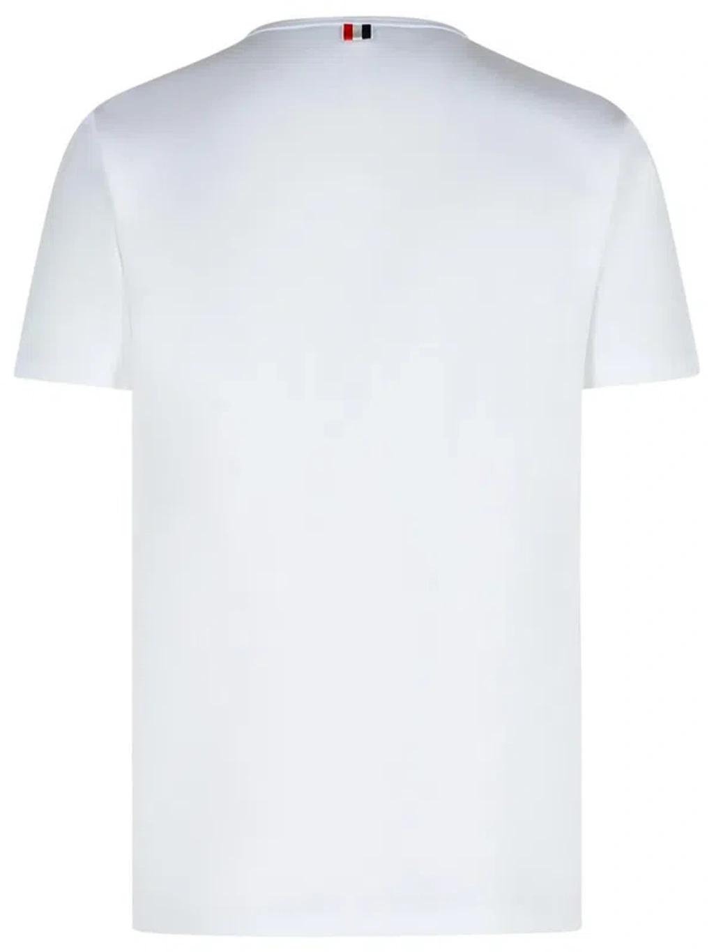 THOM BROWNE Oversized Pocket T-shirt Clothing In White Product Image