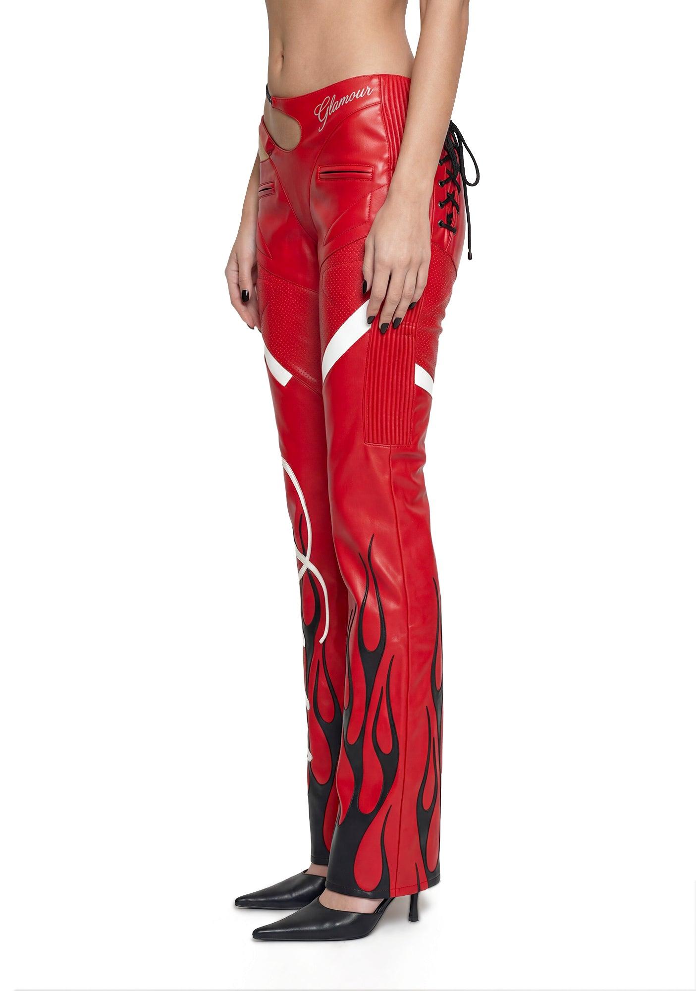 Hollywood Asymmetrical Moto Trousers Product Image