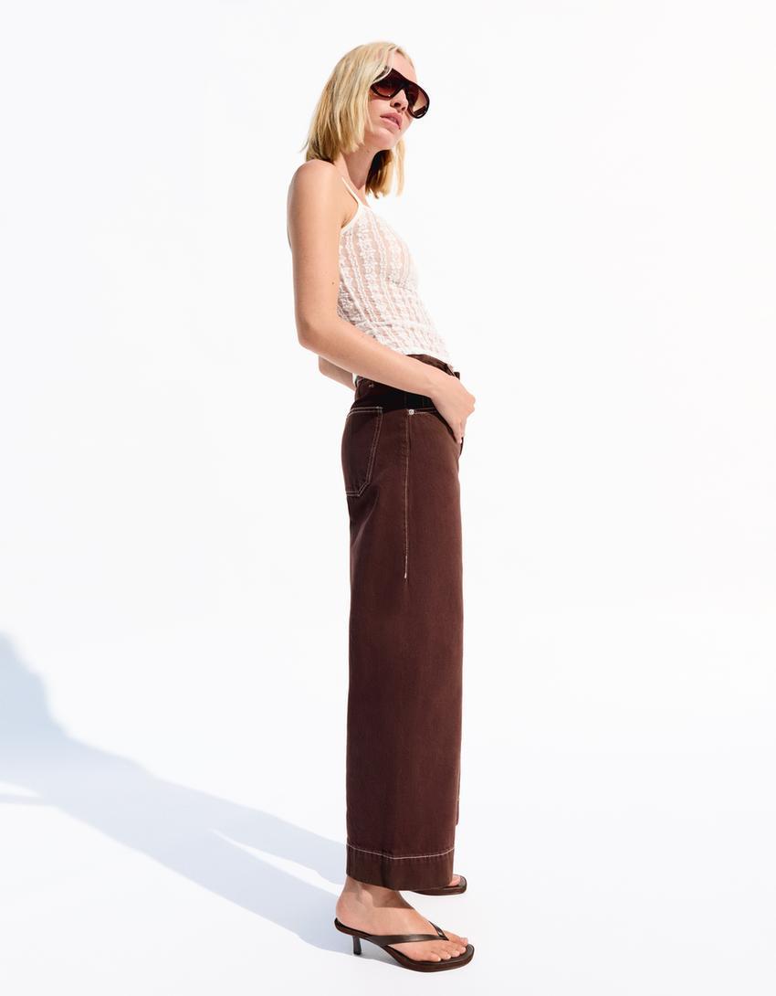 Cropped wide-leg jeans Product Image