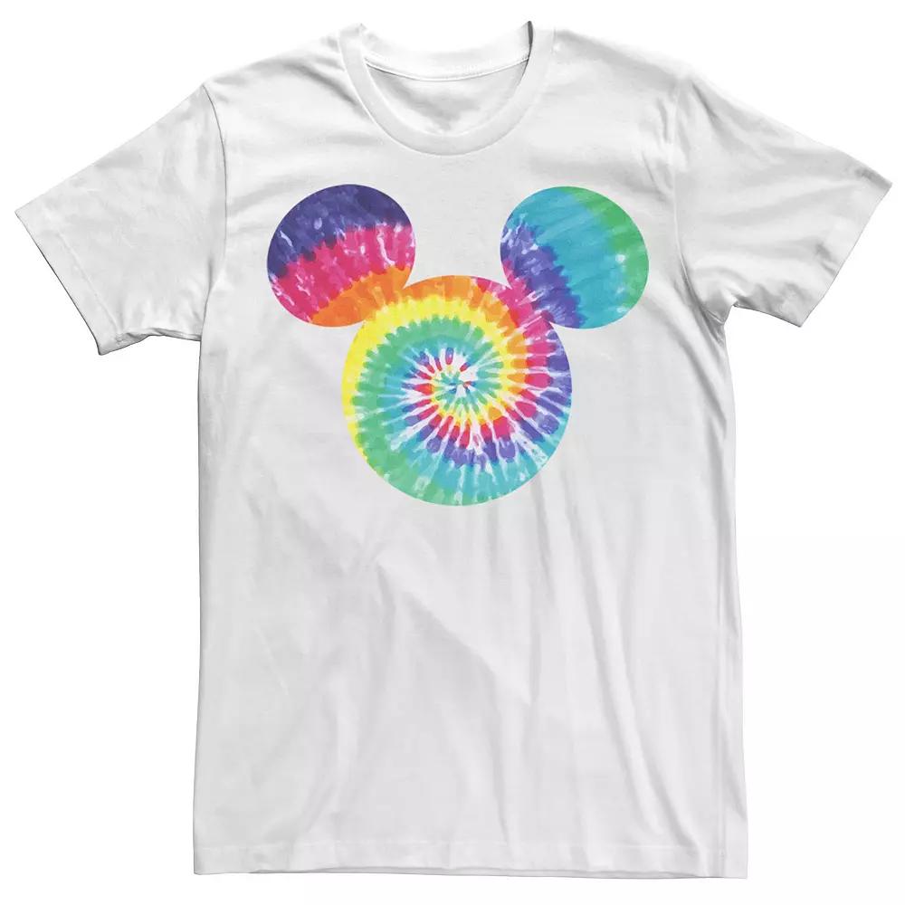 Big & Tall Disney Mickey & Friends Mickey Tie Dye Fill Tee, Men's, Size: 4XL, White Product Image