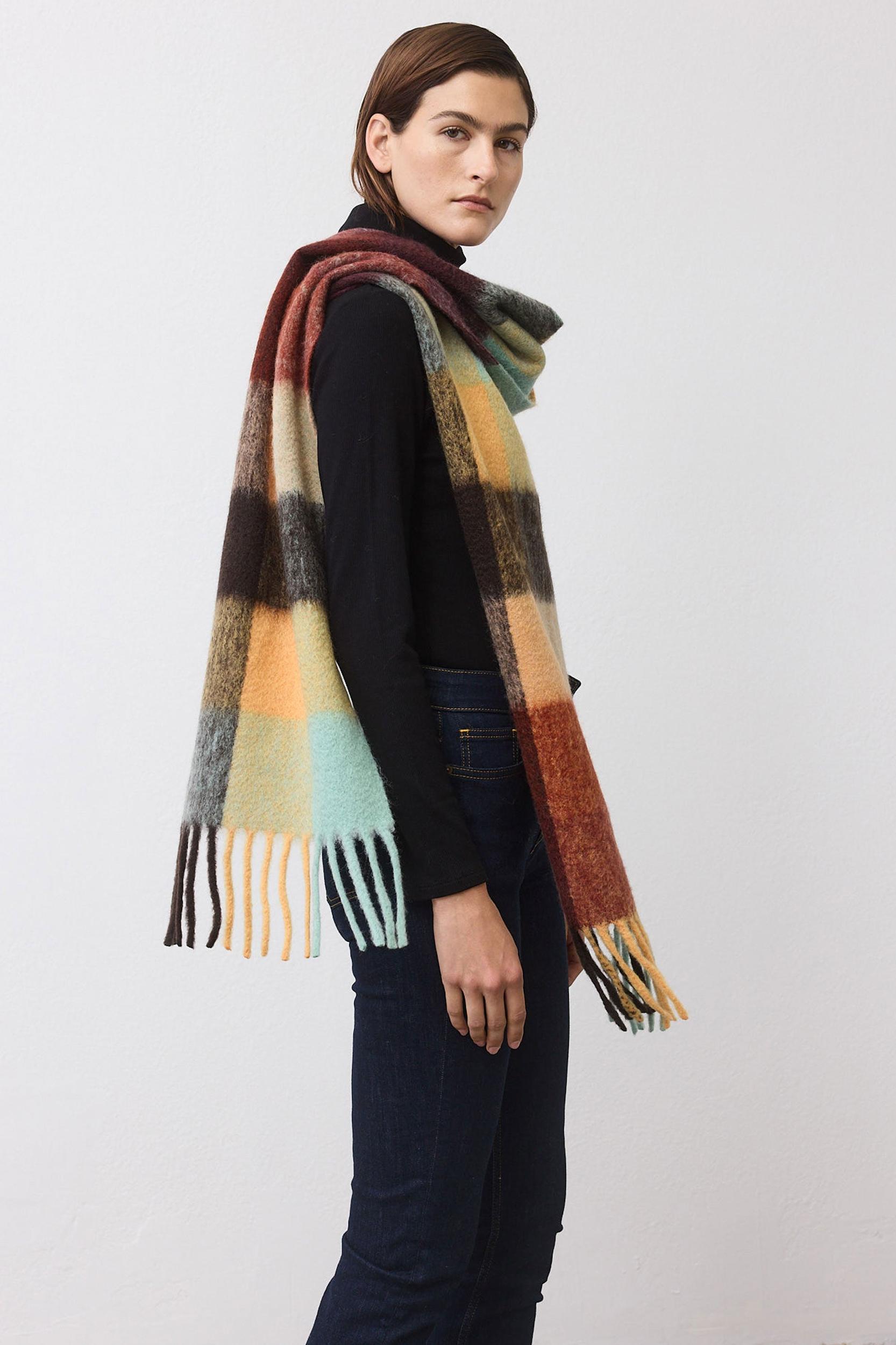 The Plaid Wool Mohair Scarf Product Image
