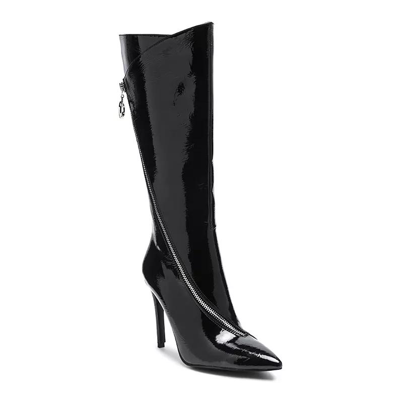 Rag & Co Tsaroh Women's Heeled Knee-High Boots,  Product Image
