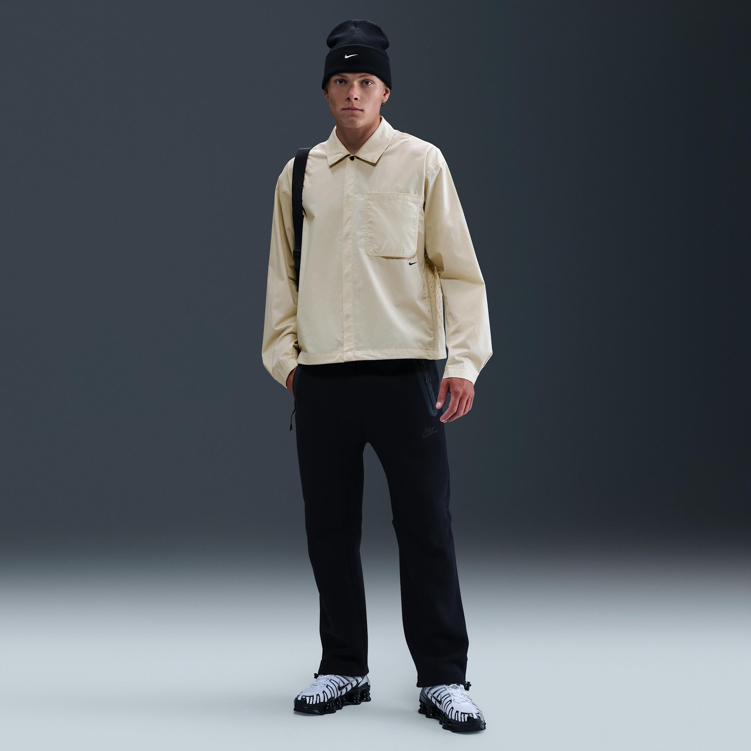 Mens Nike Sportswear Tech Button-Down Top | HJ2936-234 Product Image