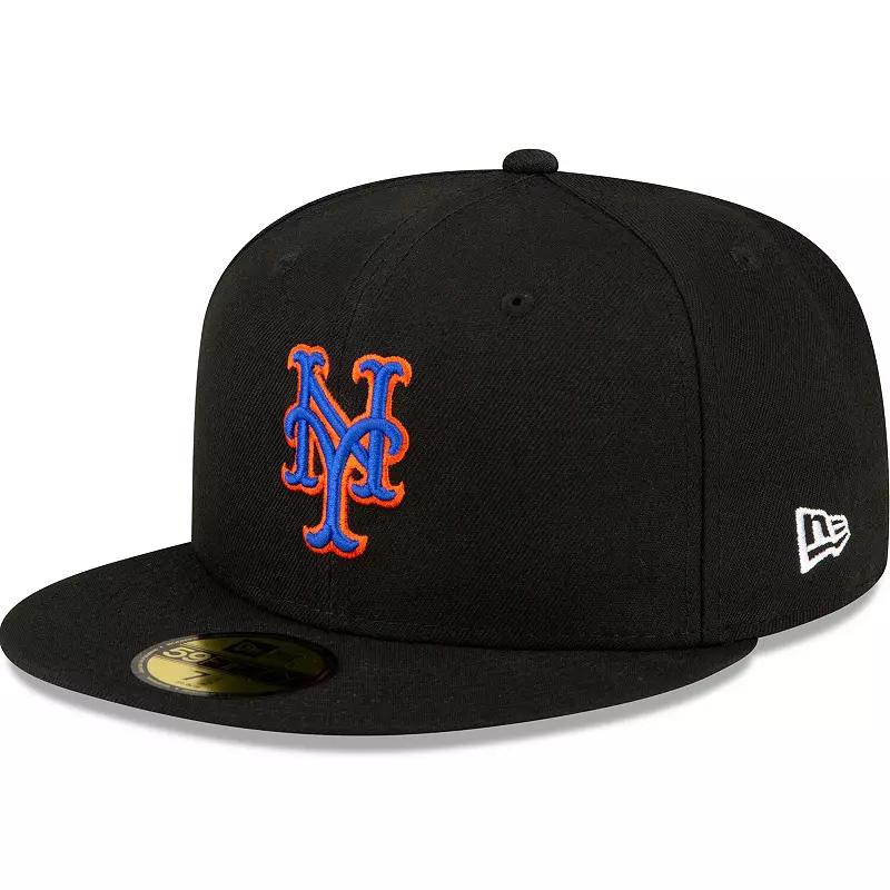 Men's New Era  Black New York Mets Authentic Collection Alternate On-Field 59FIFTY Fitted Hat, Size: 8 Product Image