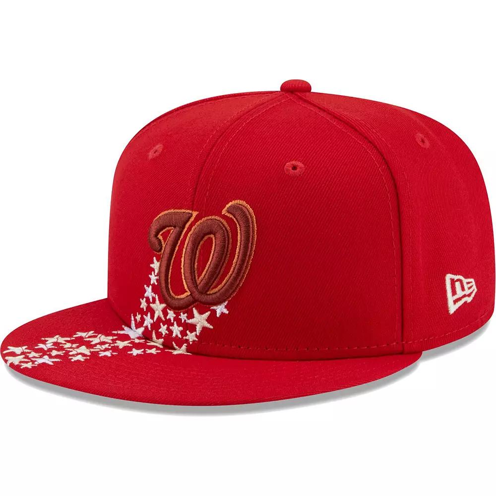 Men's New Era Red Washington Nationals Meteor 59FIFTY Fitted Hat,  Product Image