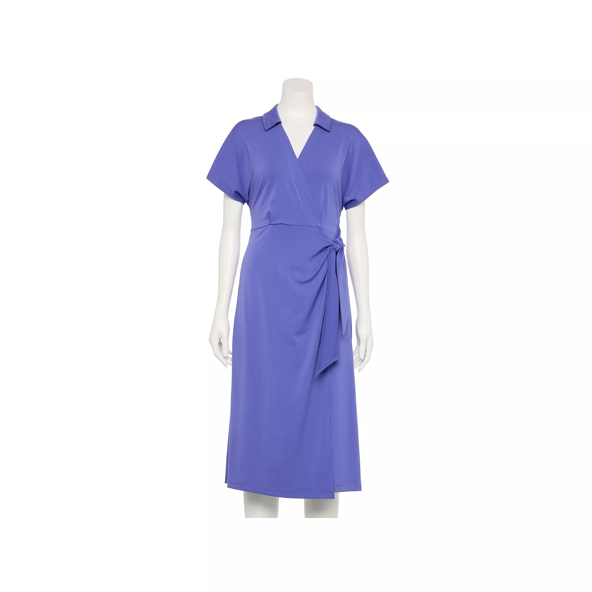 Women's Nine West Adaptive Dolman Sleeve Wrap Dress,  Product Image