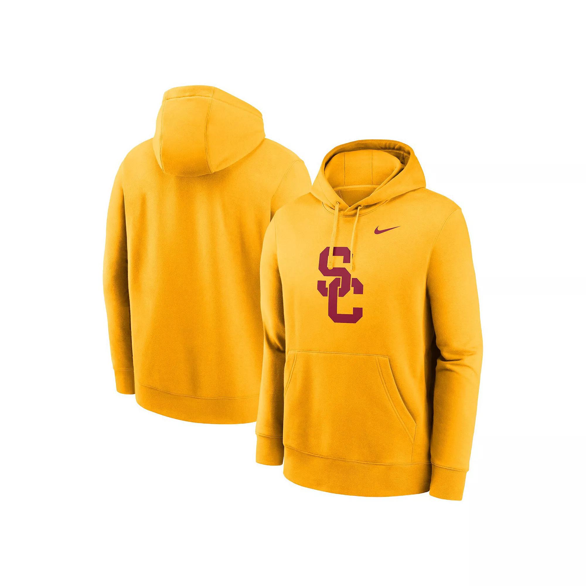 Men's Nike Gold USC Trojans Primetime Evergreen Club Fleece Pullover Hoodie,  Product Image