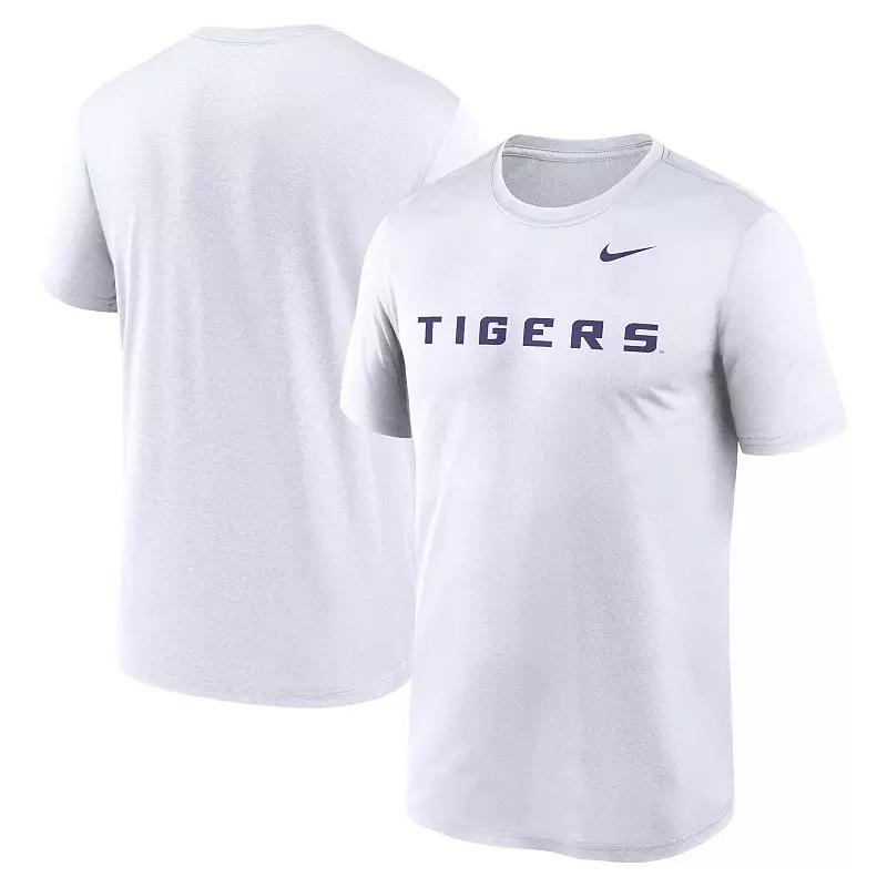 Men's Nike White LSU Tigers Primetime Legend Wordmark T-Shirt, Size: 2XL Product Image