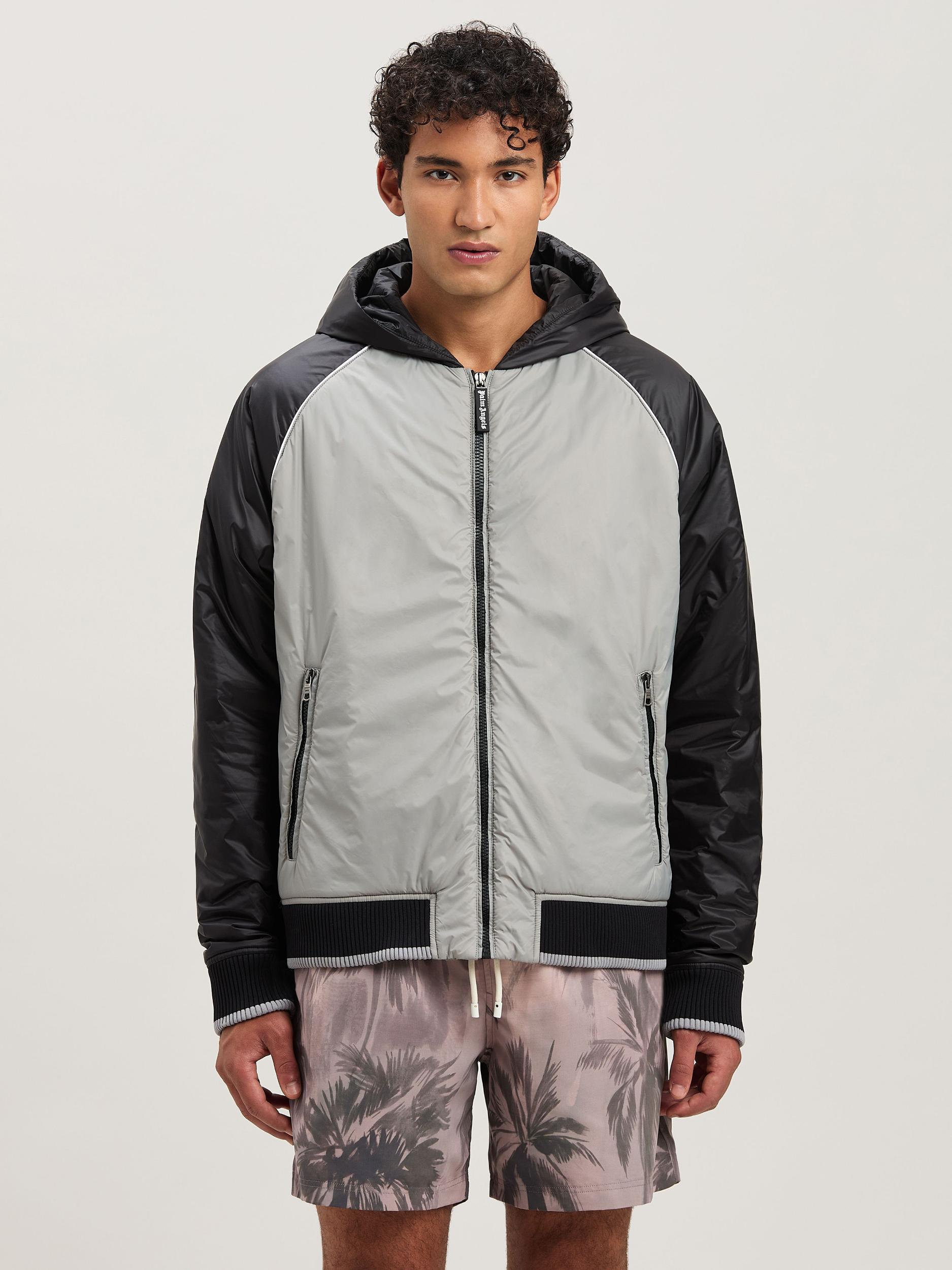 CURVED LOGO NYLON WINDBREAKER GREY - BLA Product Image